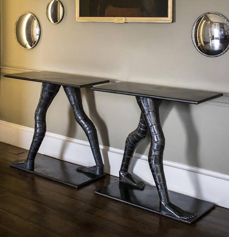 Pair of Knights Tables In Good Condition For Sale In Oxfordshire, GB