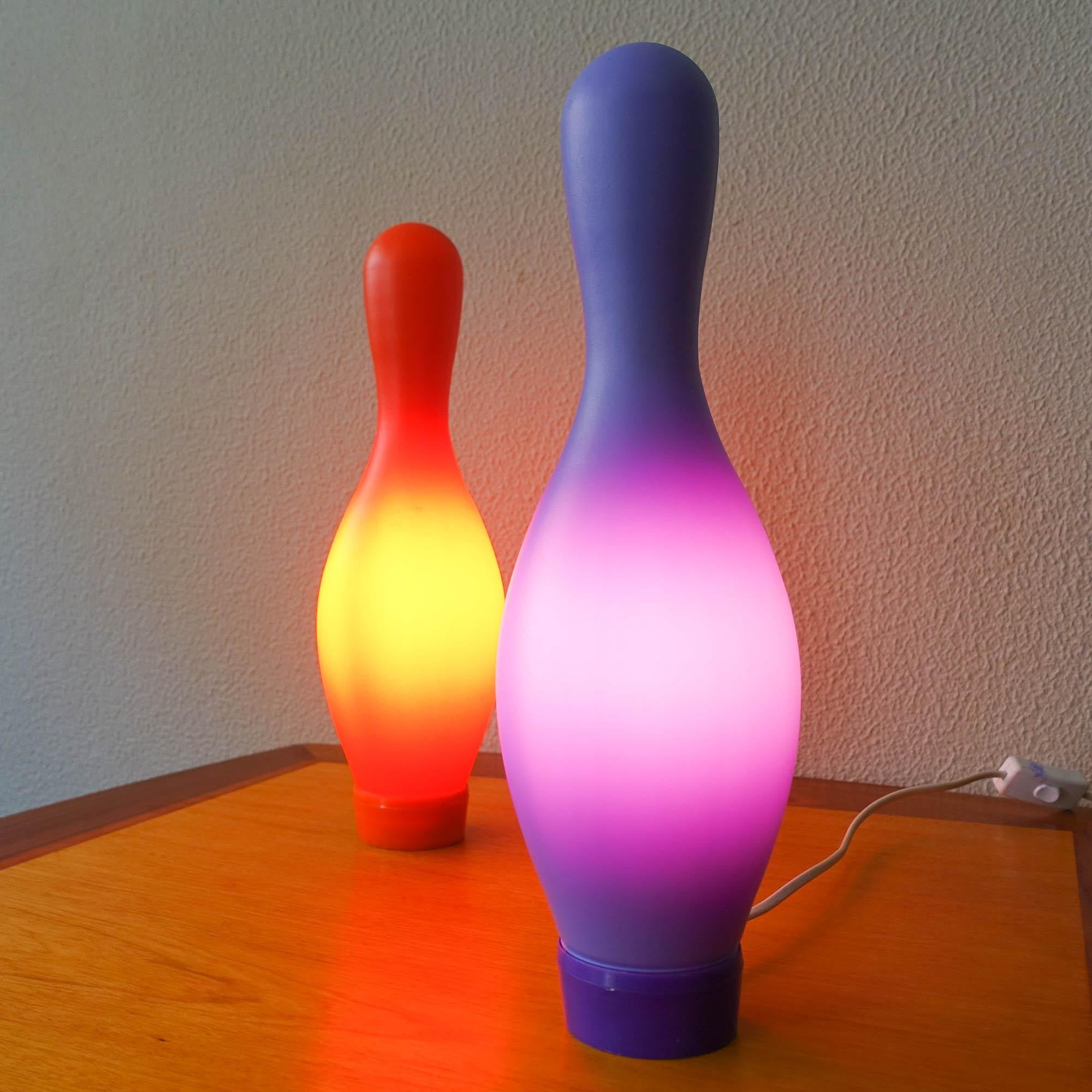 Acrylic Pair of Knock-Off Table Lamp by Josh Owen for Bozart, 2002 For Sale