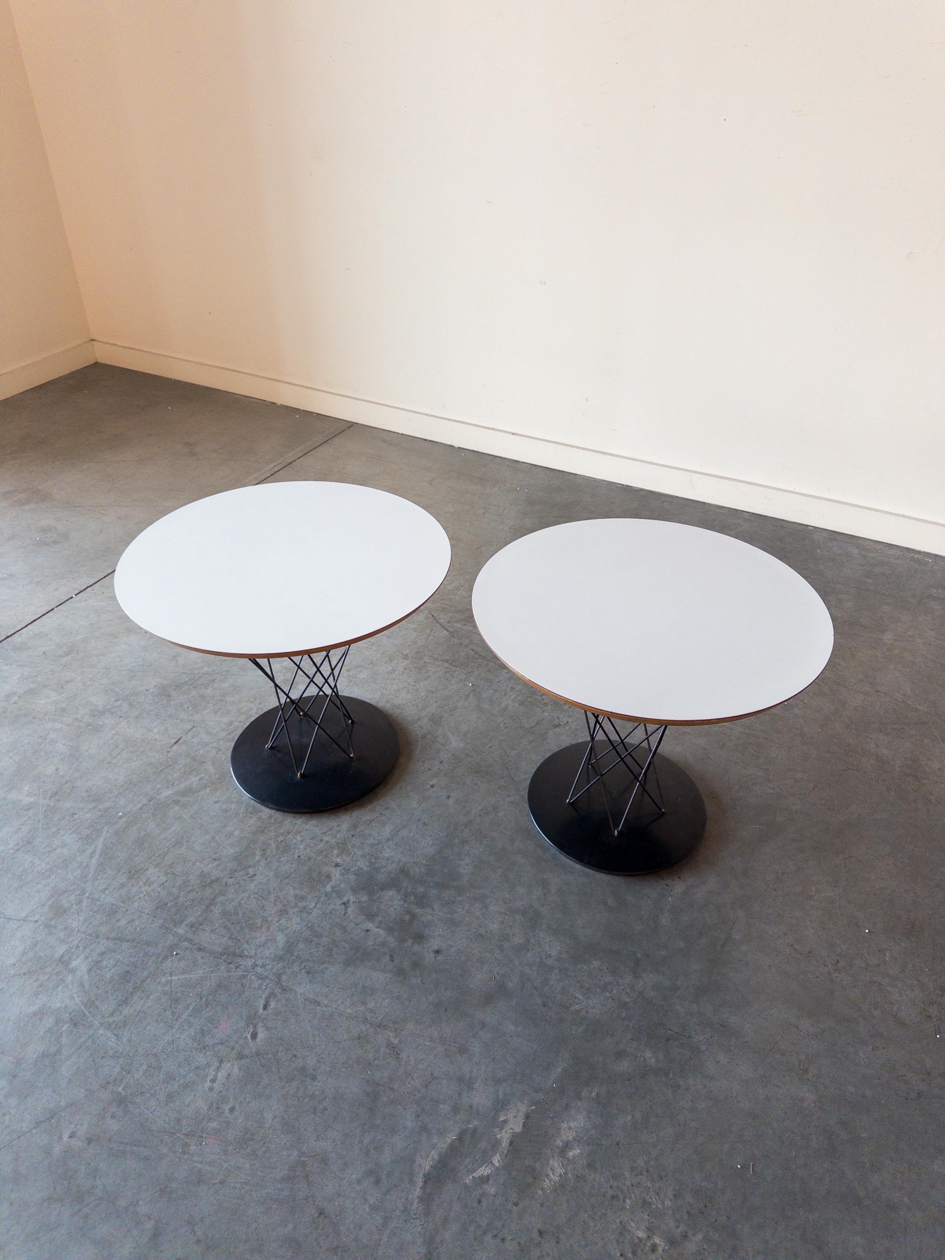 American Pair of Knoll Cyclone Side Tables, Model 87 by Isamu Noguchi for Knoll, 1960s For Sale