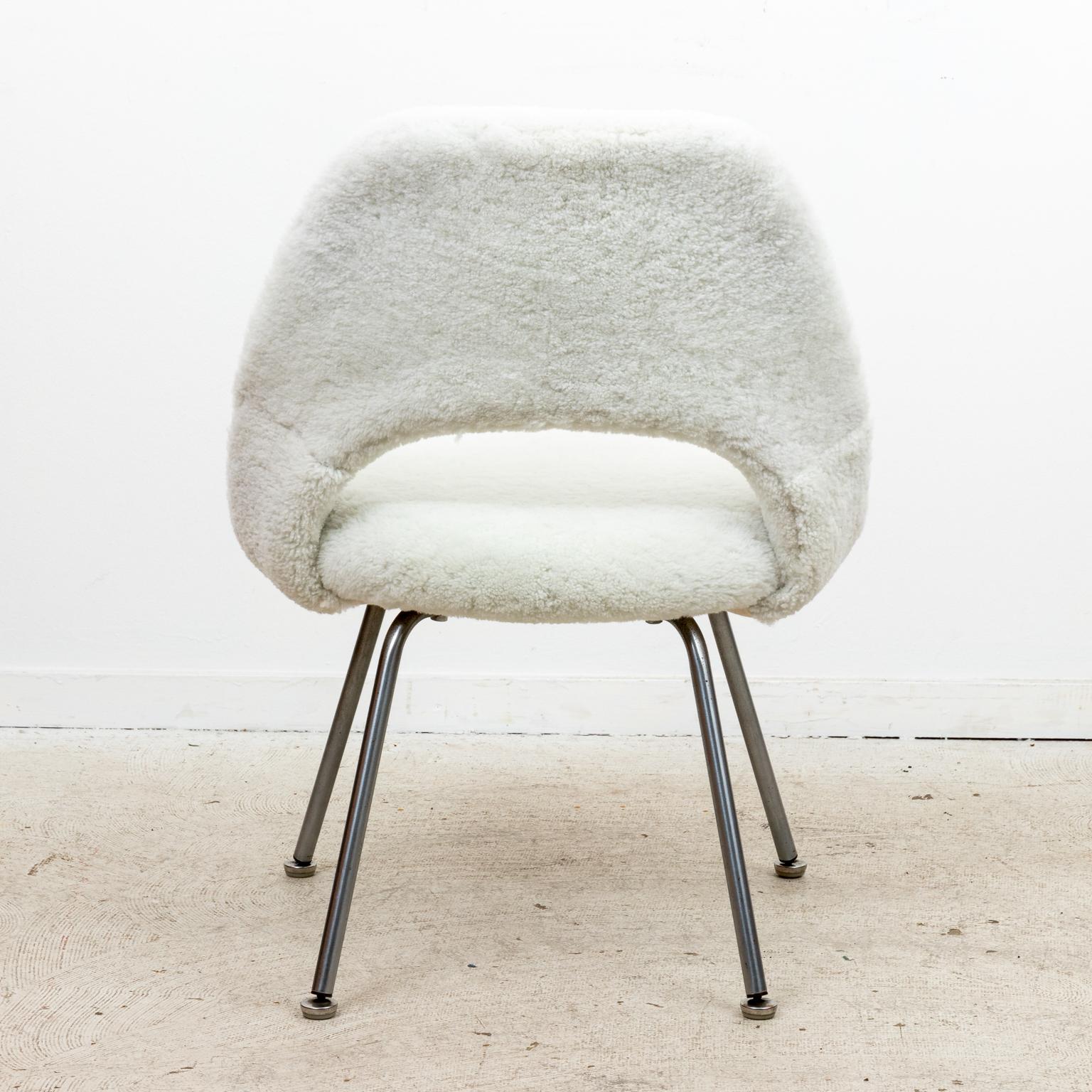 American Pair of Knoll Saarinen Shearling Chairs