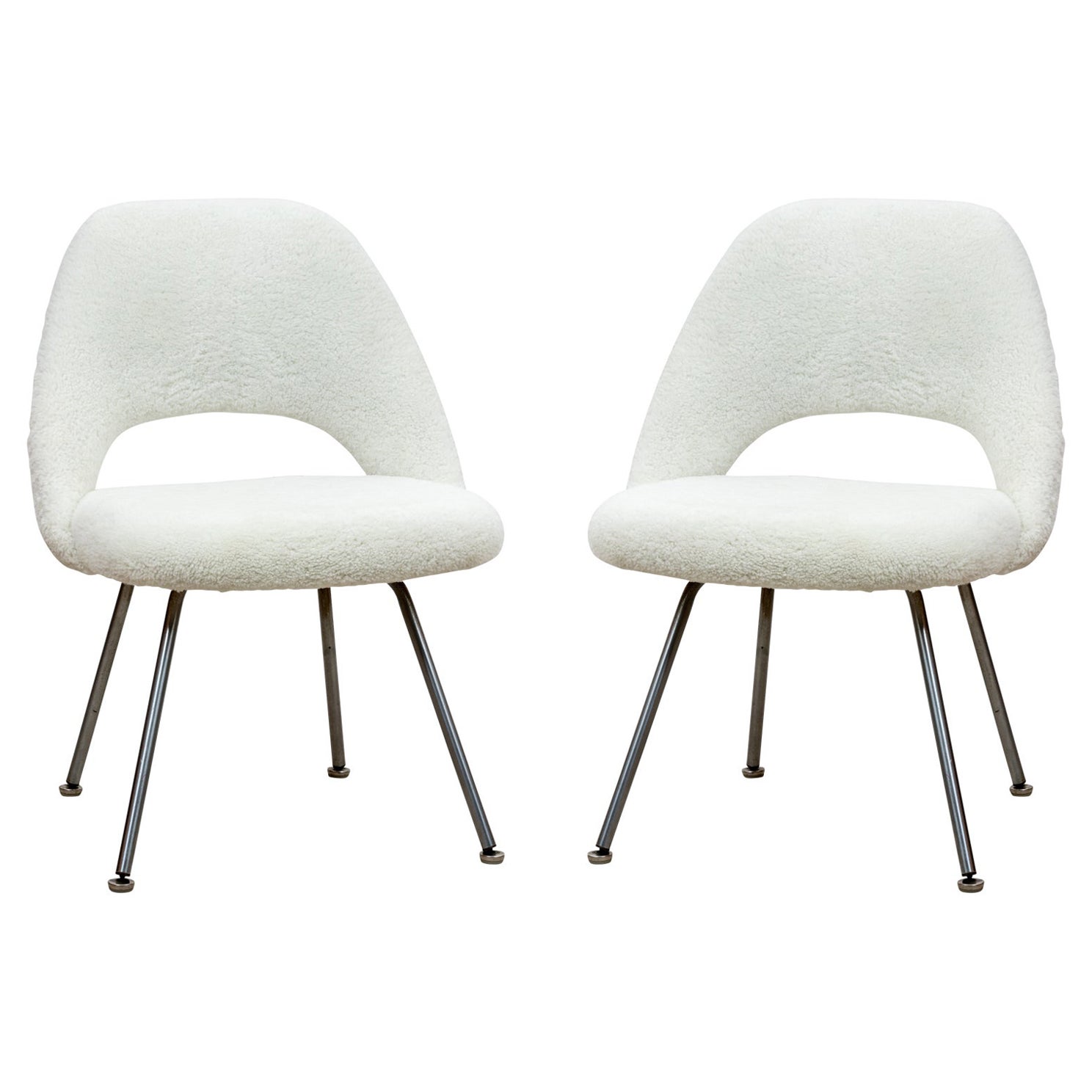 Pair of Knoll Saarinen Shearling Chairs