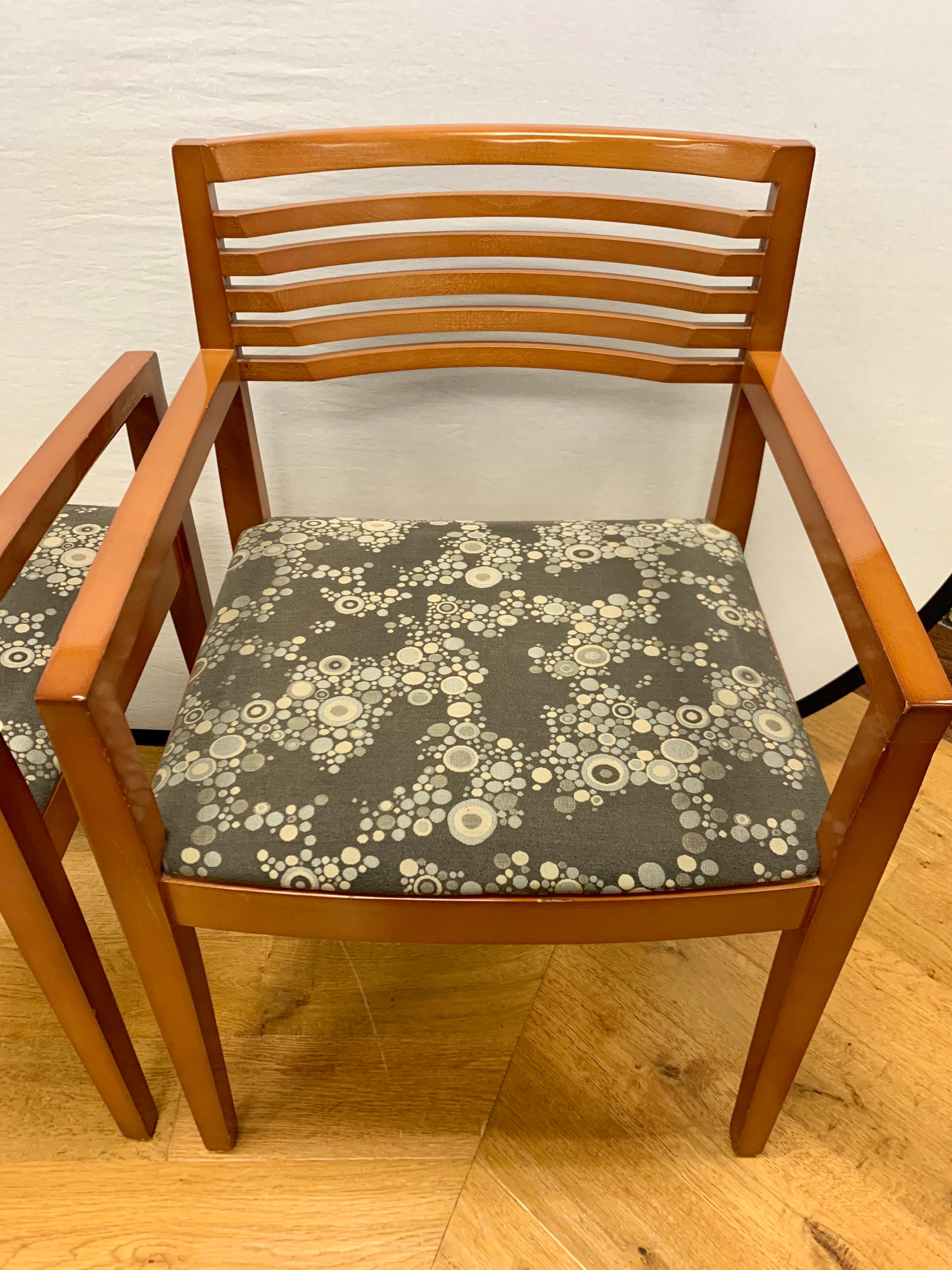 Mid-Century Modern Pair of Knoll Studio Ricchio Armchairs by Joseph and Linda Ricchio
