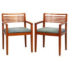 Paire de fauteuils Knoll Studio Ricchio en hêtre de Joseph et Linda Ricchio, années 1990