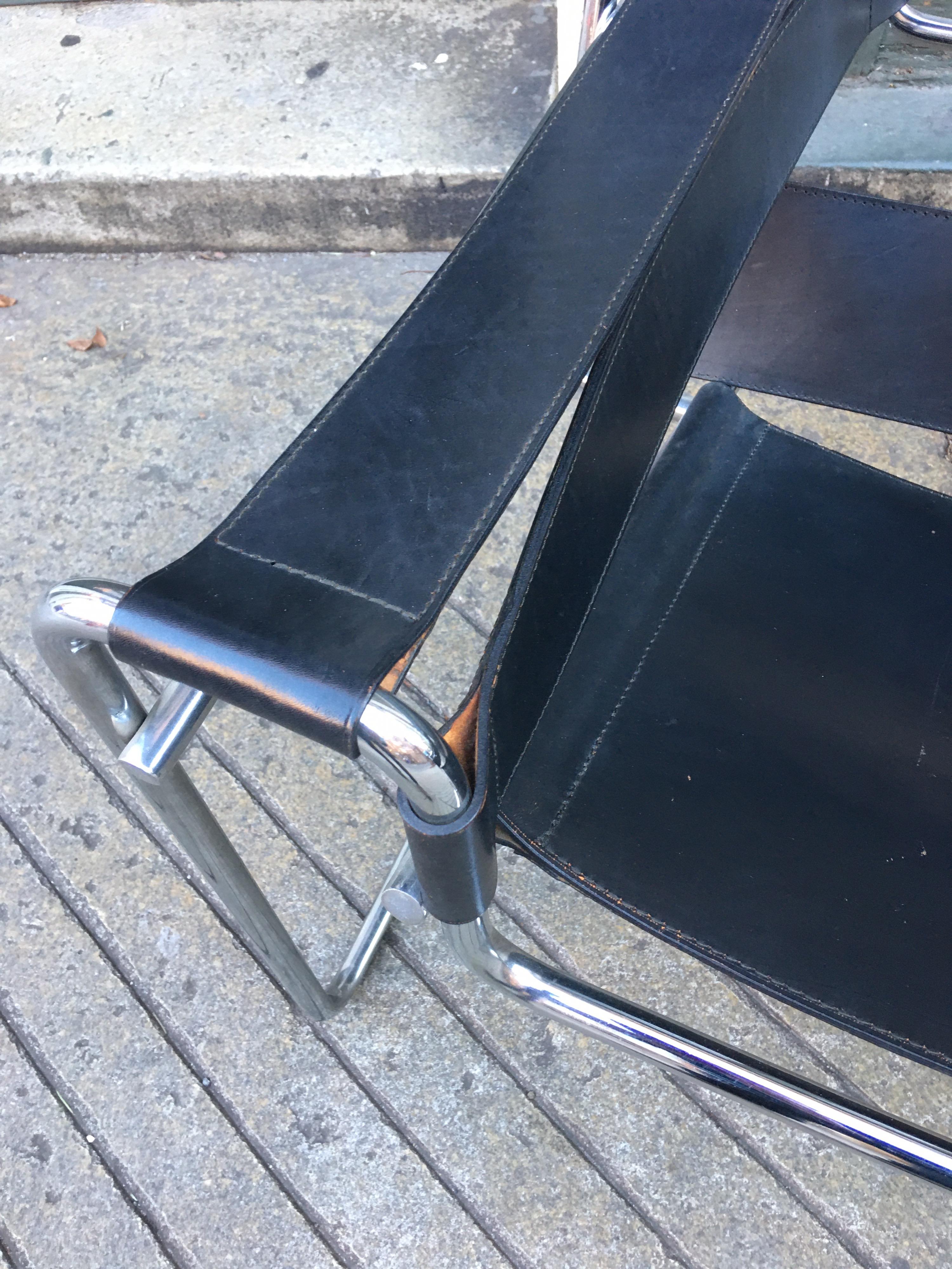  Knoll Wassily Chair Designed by Marcel Breuer 1 AVAILABLE In Good Condition In Philadelphia, PA