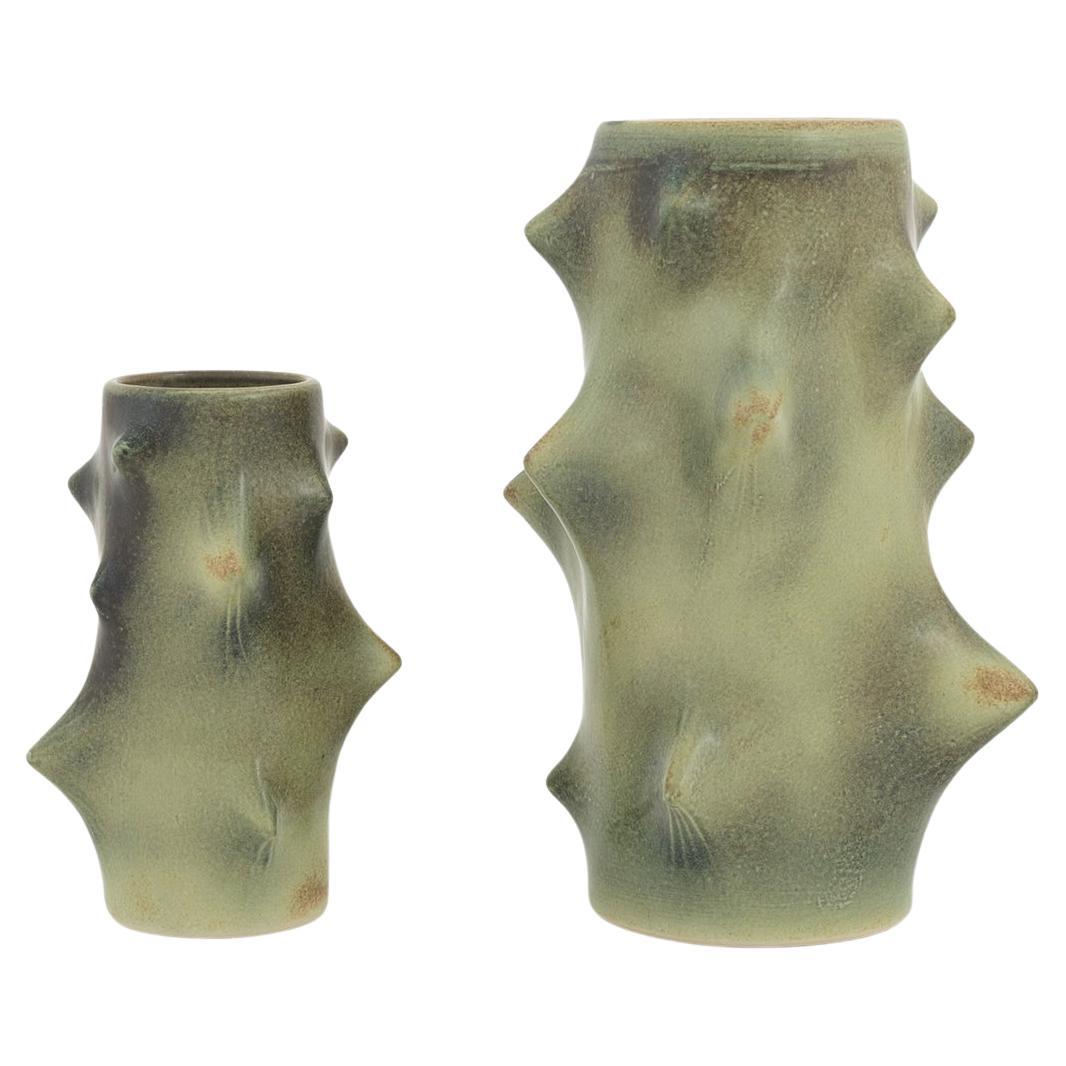 Pair of Knud Basse ”Rose Thorn” Vases For Sale