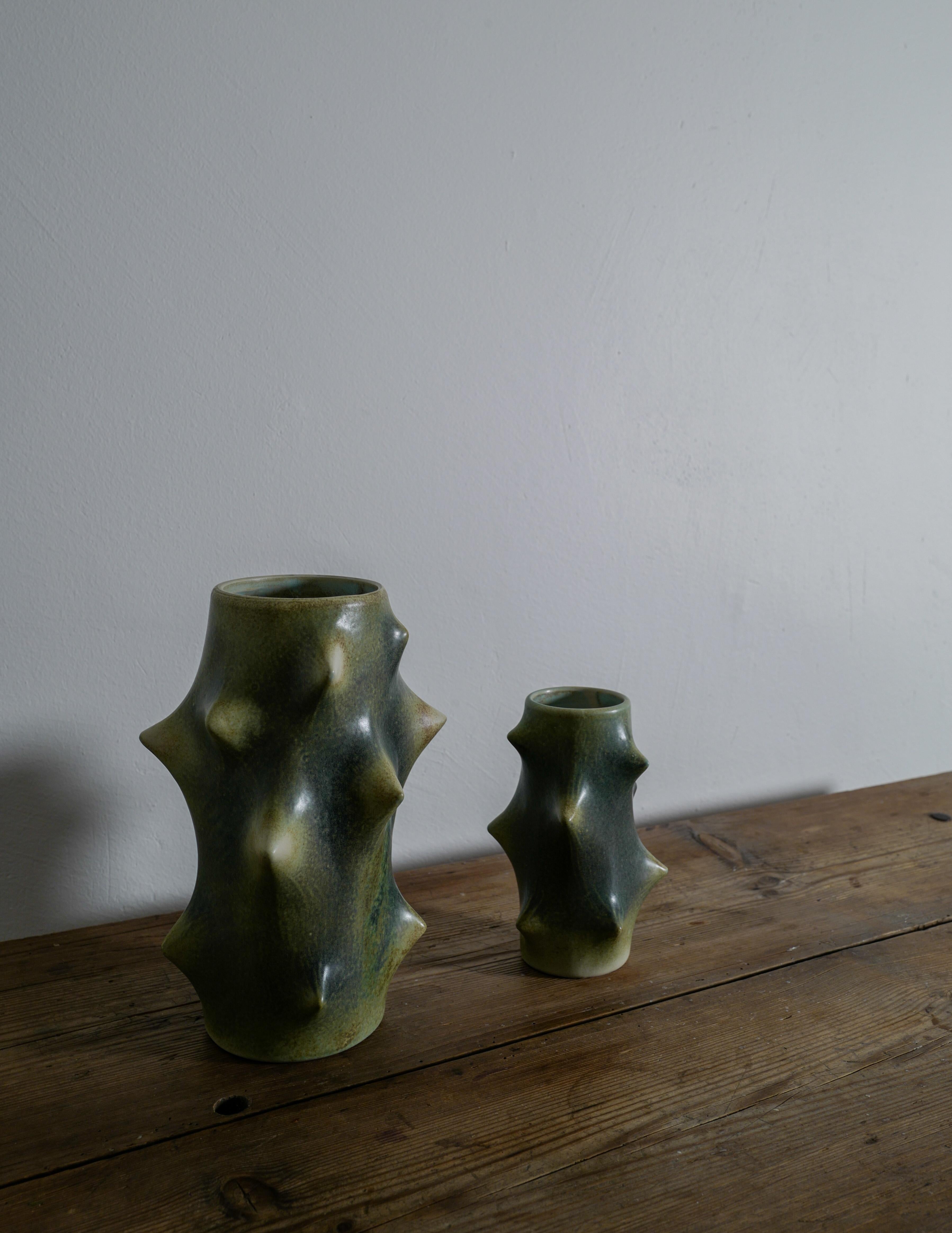 Danish Pair of Knud Basse Vases for Michael Anderson & Son, Denmark