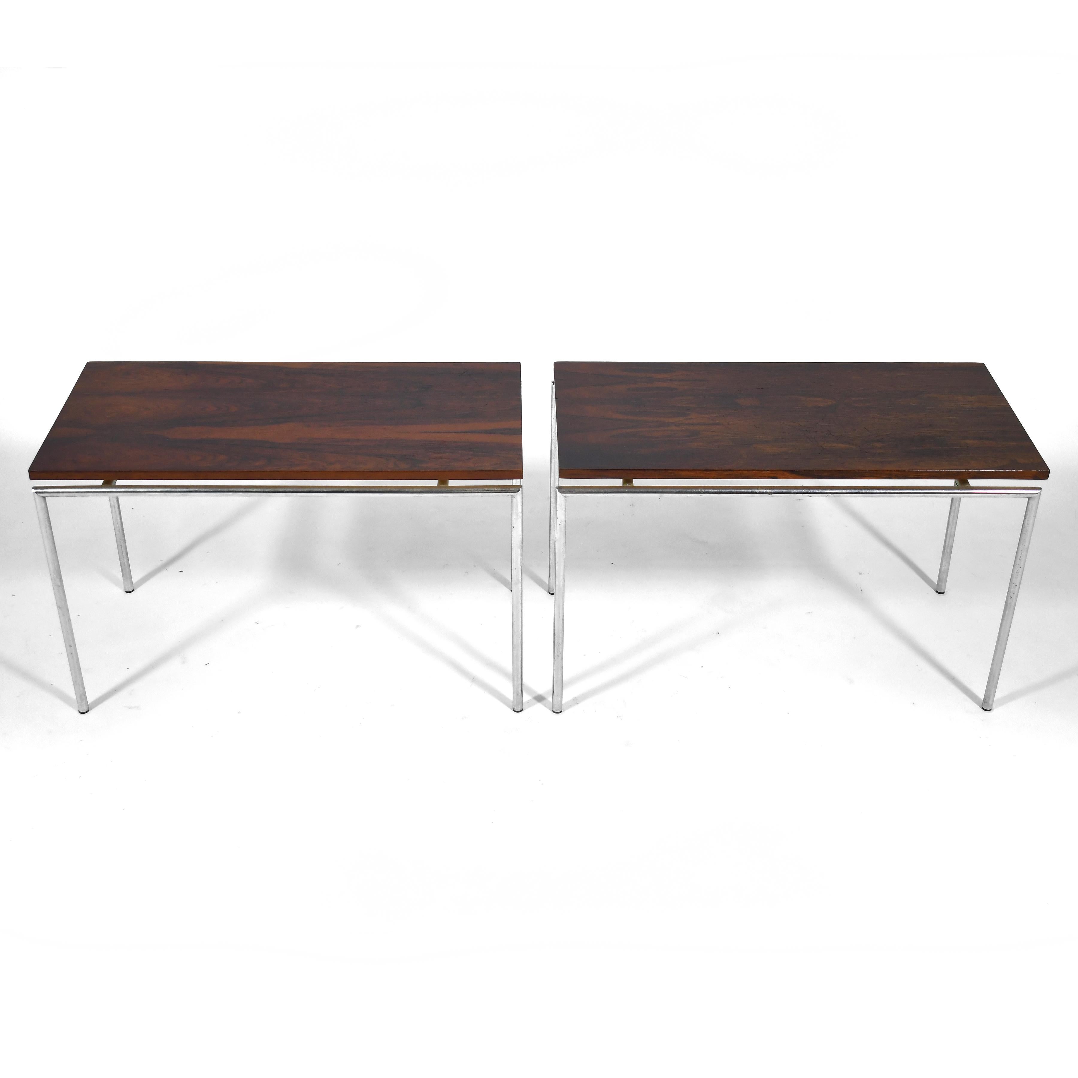 Danish Pair of Knud Joos Rosewood Tables by Jason Mobler For Sale