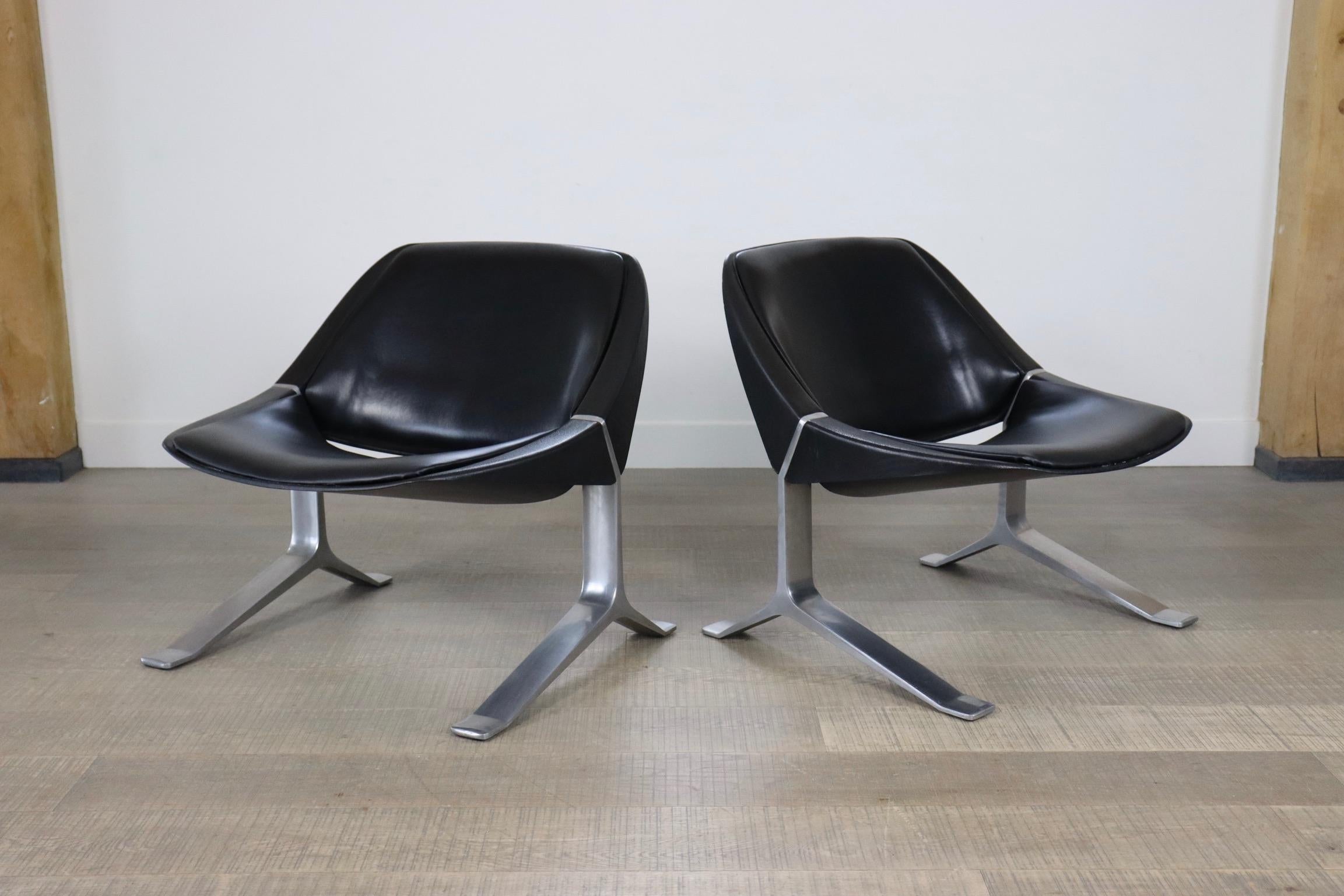Pair of Knut Hesterberg Lounge Chairs, Germany 1971 In Excellent Condition In ABCOUDE, UT
