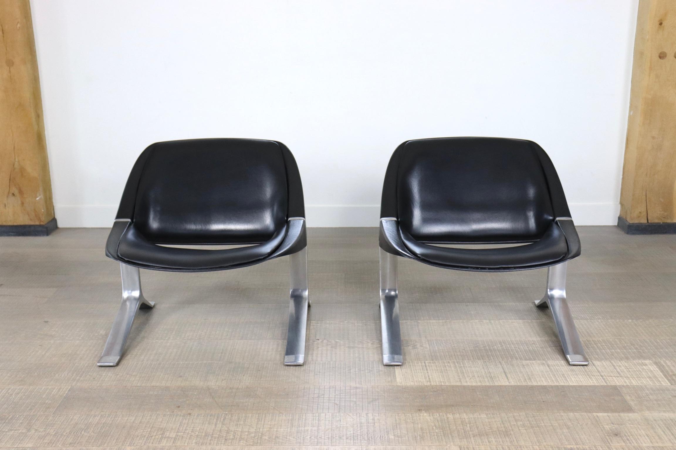 Pair of Knut Hesterberg Lounge Chairs, Germany 1971 1