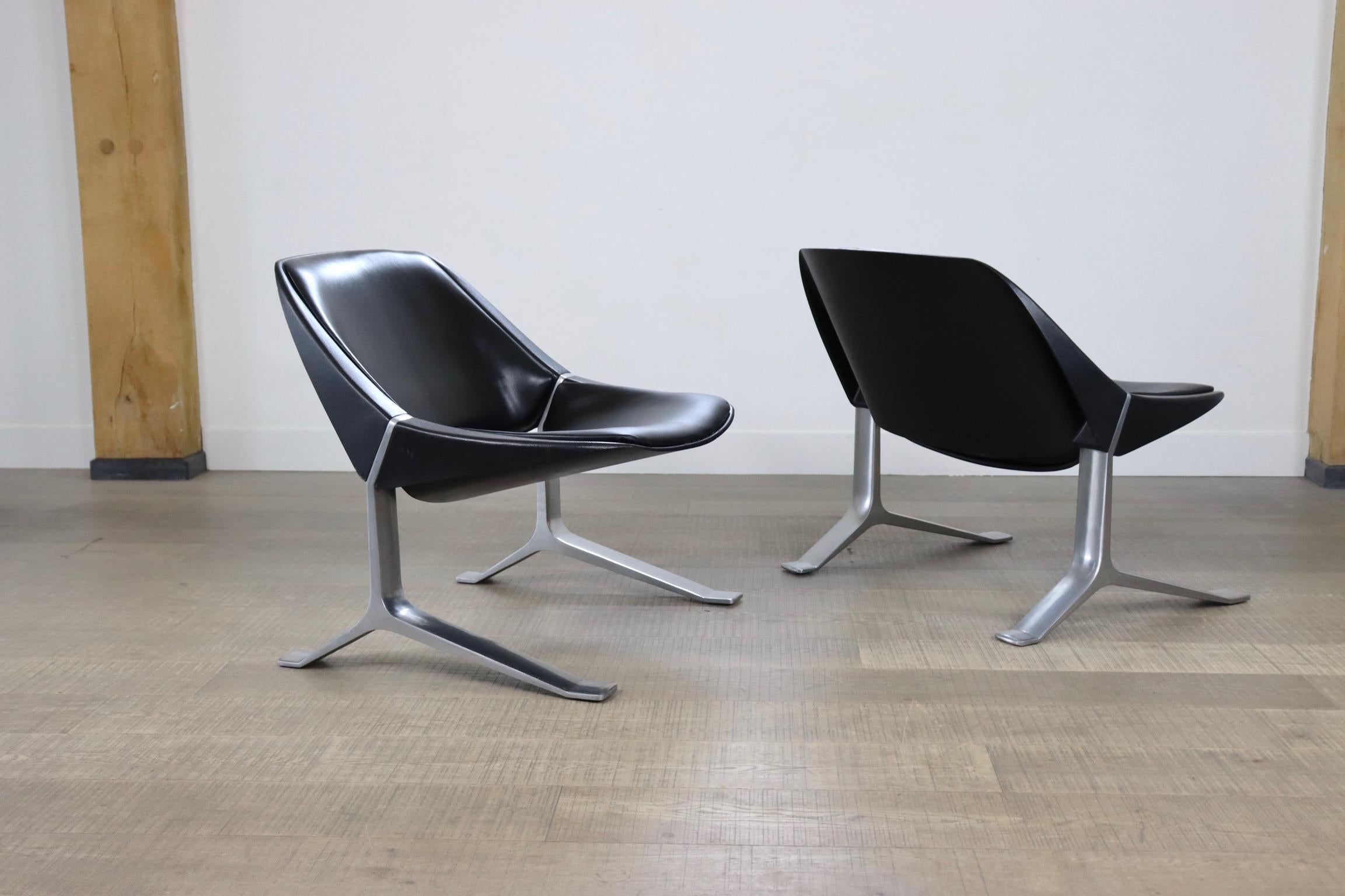 Pair of Knut Hesterberg Lounge Chairs, Germany 1971 3