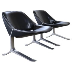 Pair of Knut Hesterberg Lounge Chairs, Germany 1971