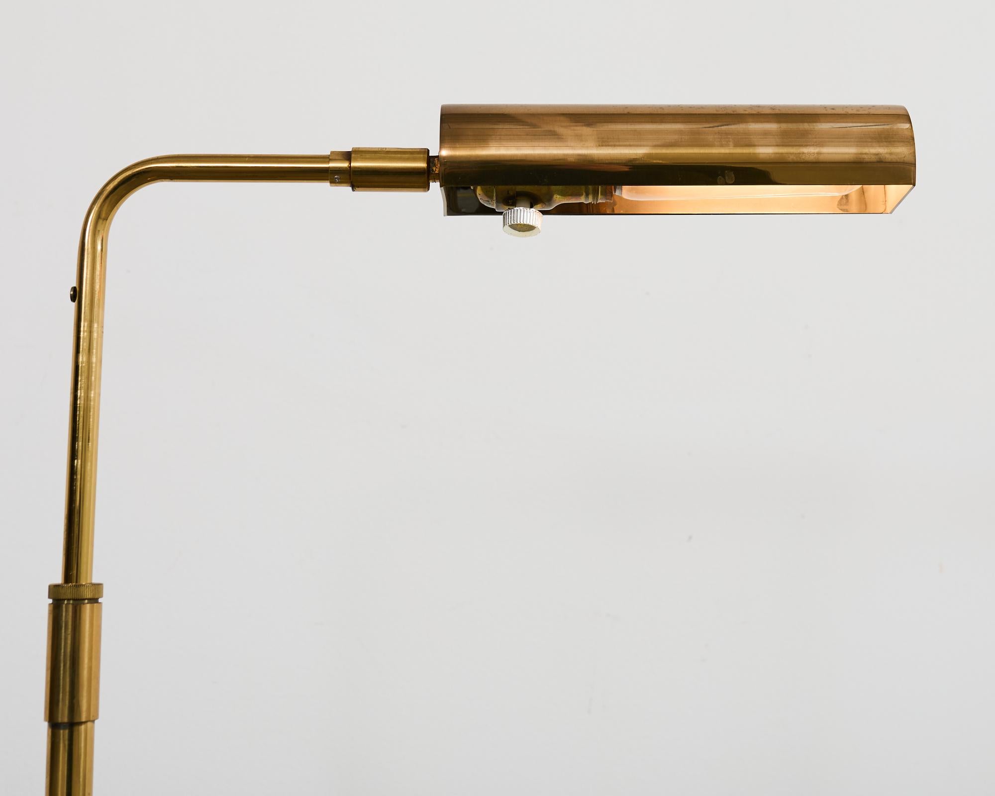 Pair of Koch & Lowy Brass Pharmacy Floor Lamps 10