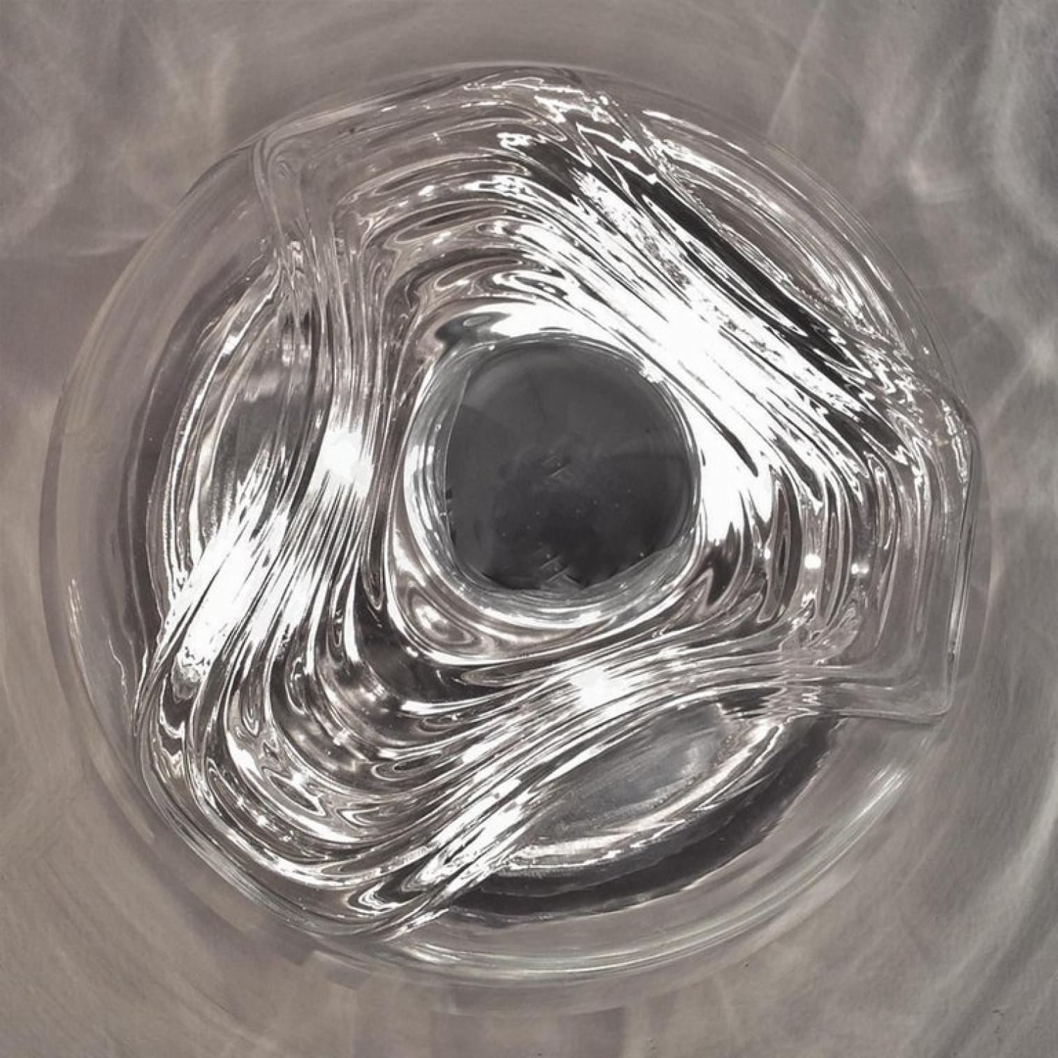Par de  Apliques de cristal transparente Koch & Lowy de Peill Putzler, 1970 en Excelente estado para la venta en Rijssen, NL