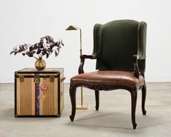 Pair of Koch & Lowy OMI Patinated Brass Pharmacy Floor Lamps