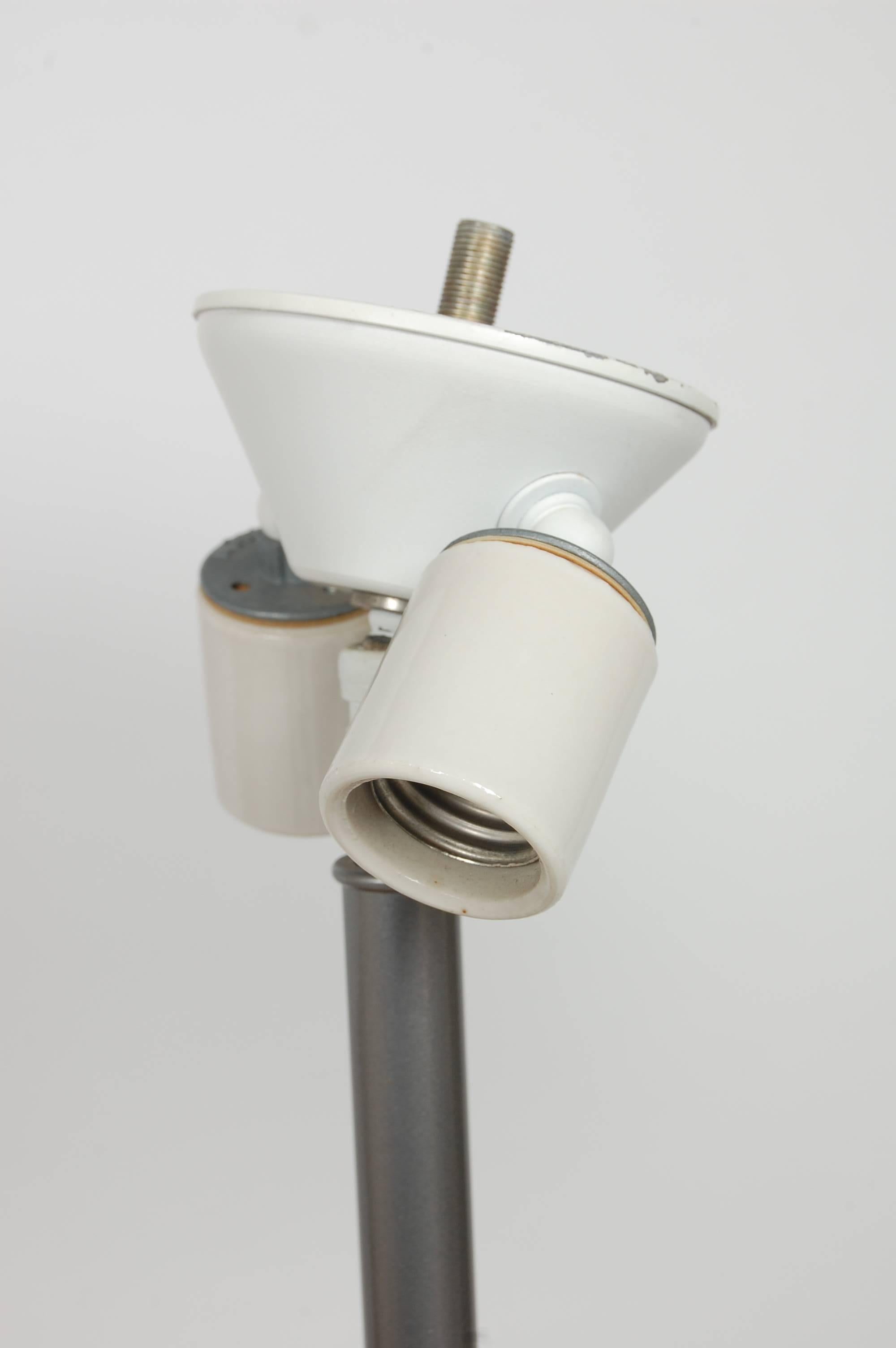 Metal Pair of Koch & Lowy Table Lamps 1970s Modern
