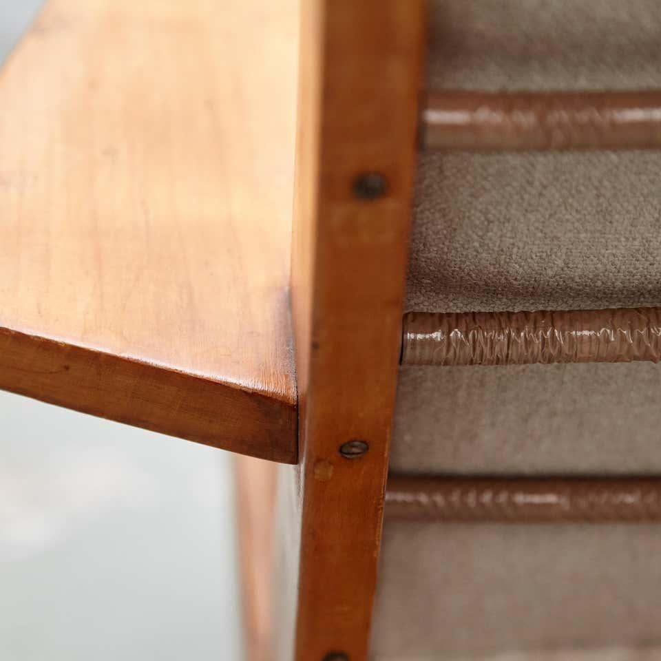Pair of Koene Oberman, Mid-Century Modern, Wood High Back Lounge Chair, 1960 For Sale 8