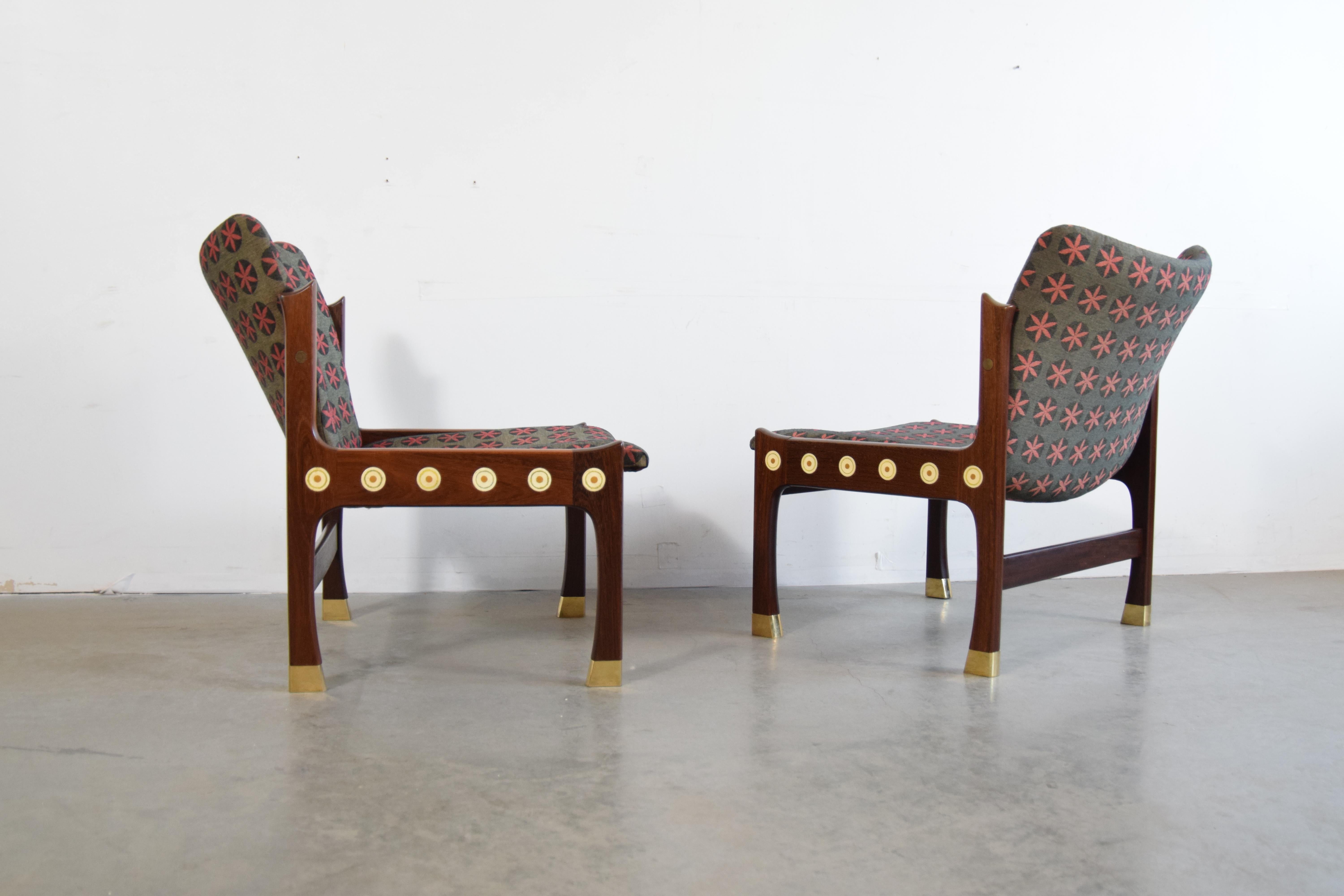 Pair of Kofod-Larsen Megiddo Lounge Chairs in Wenge In Good Condition For Sale In Providence, RI