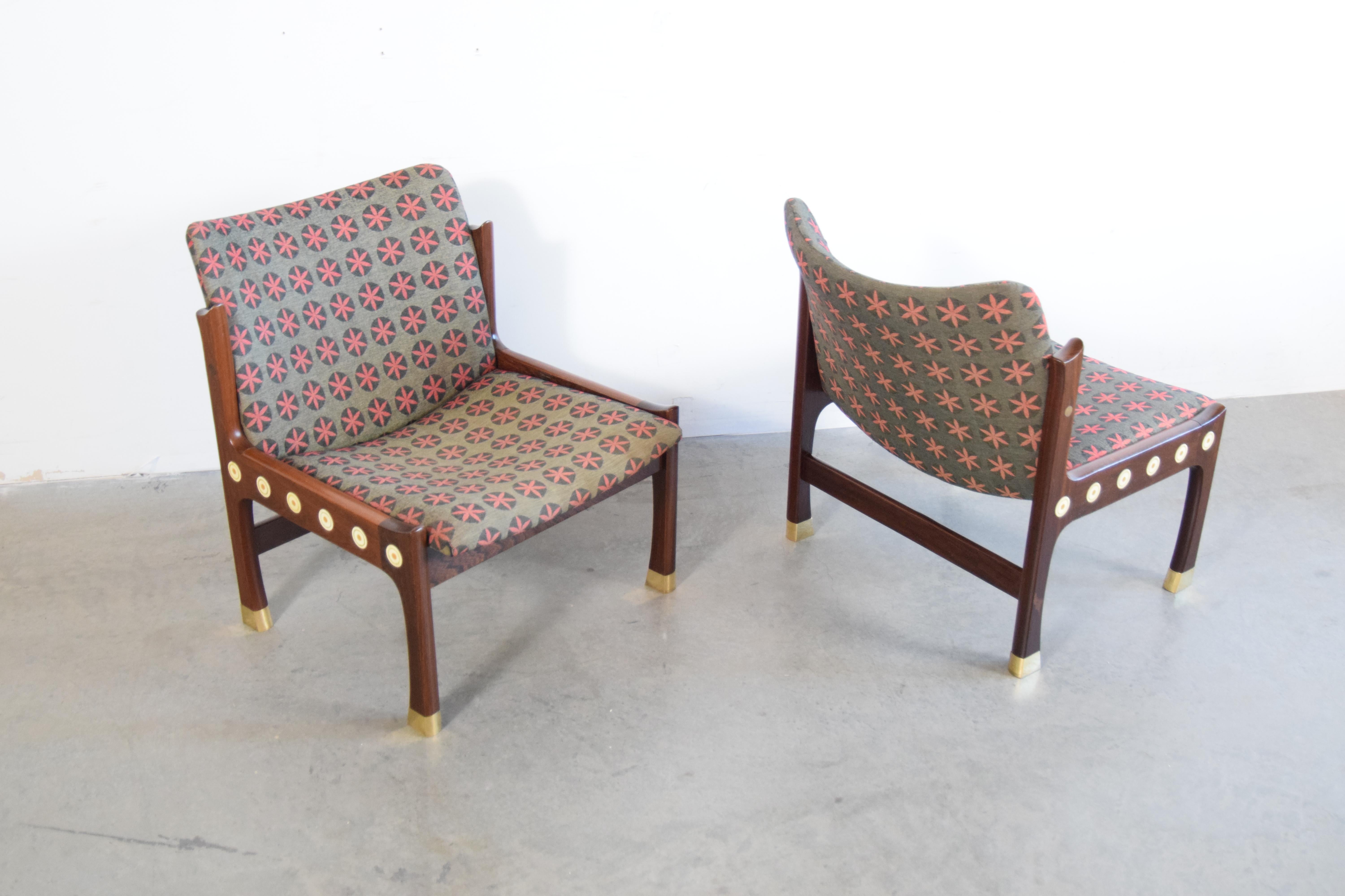 Pair of Kofod-Larsen Megiddo Lounge Chairs in Wenge For Sale 2