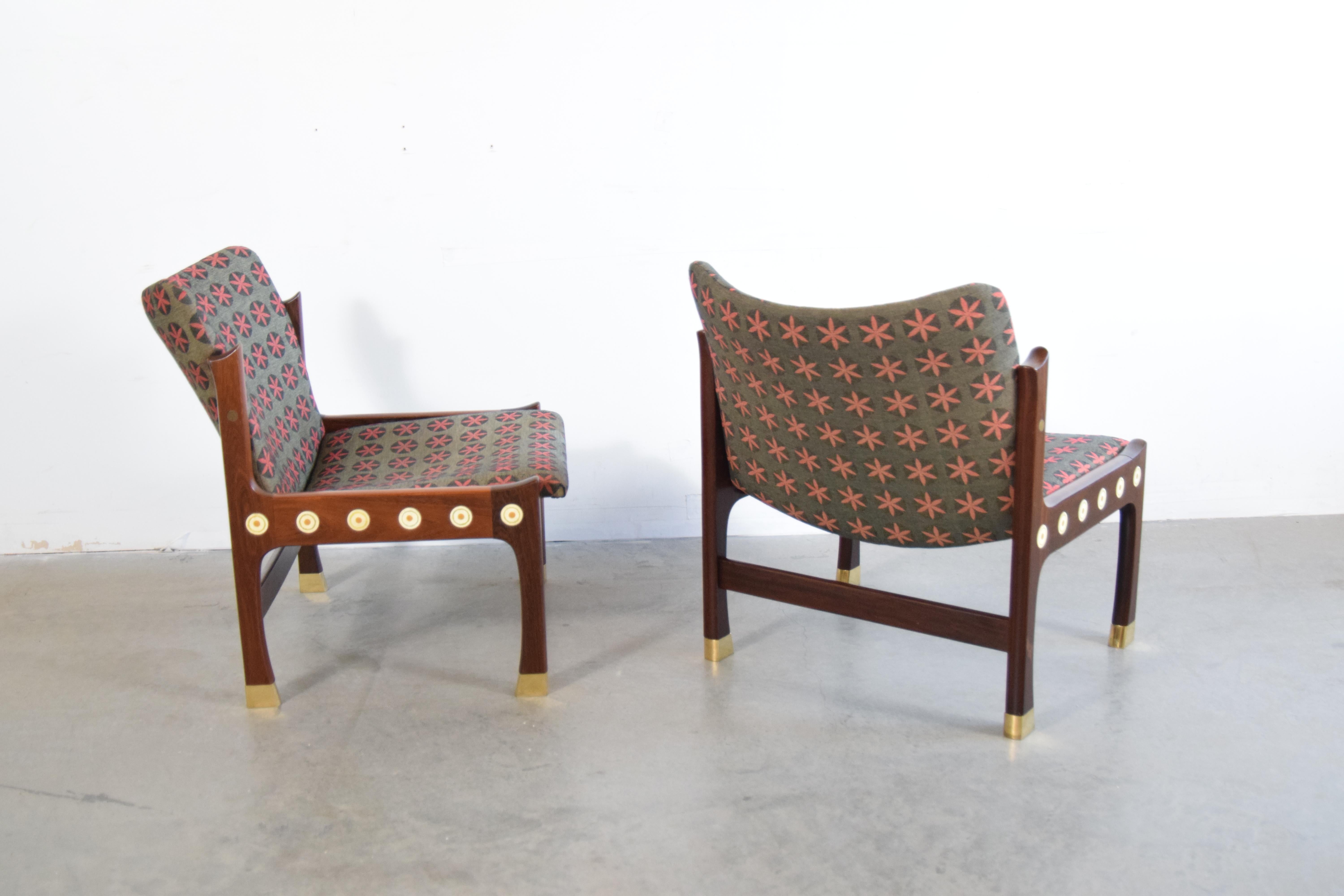 Pair of Kofod-Larsen Megiddo Lounge Chairs in Wenge For Sale 3