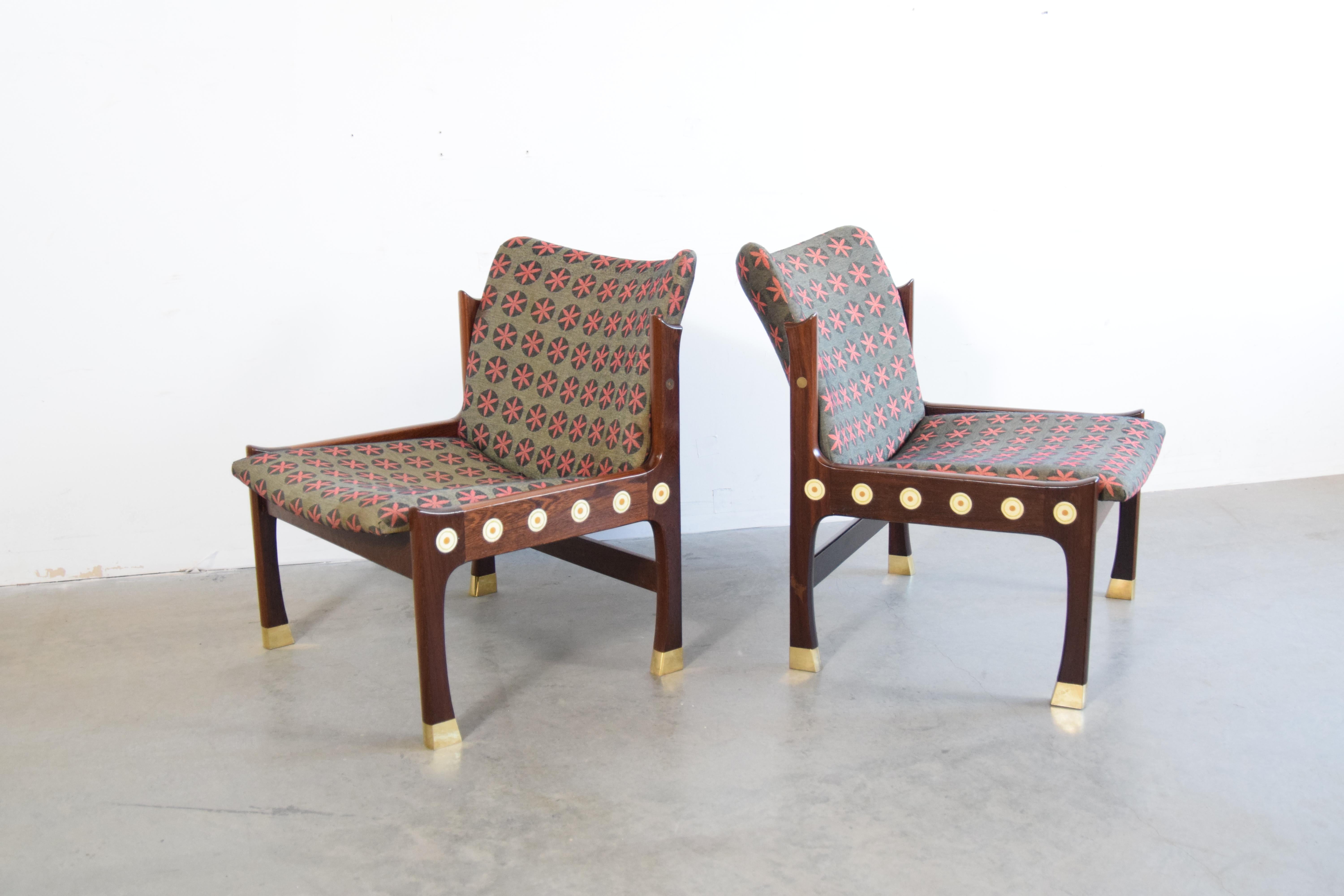 Pair of Kofod-Larsen Megiddo Lounge Chairs in Wenge For Sale 4