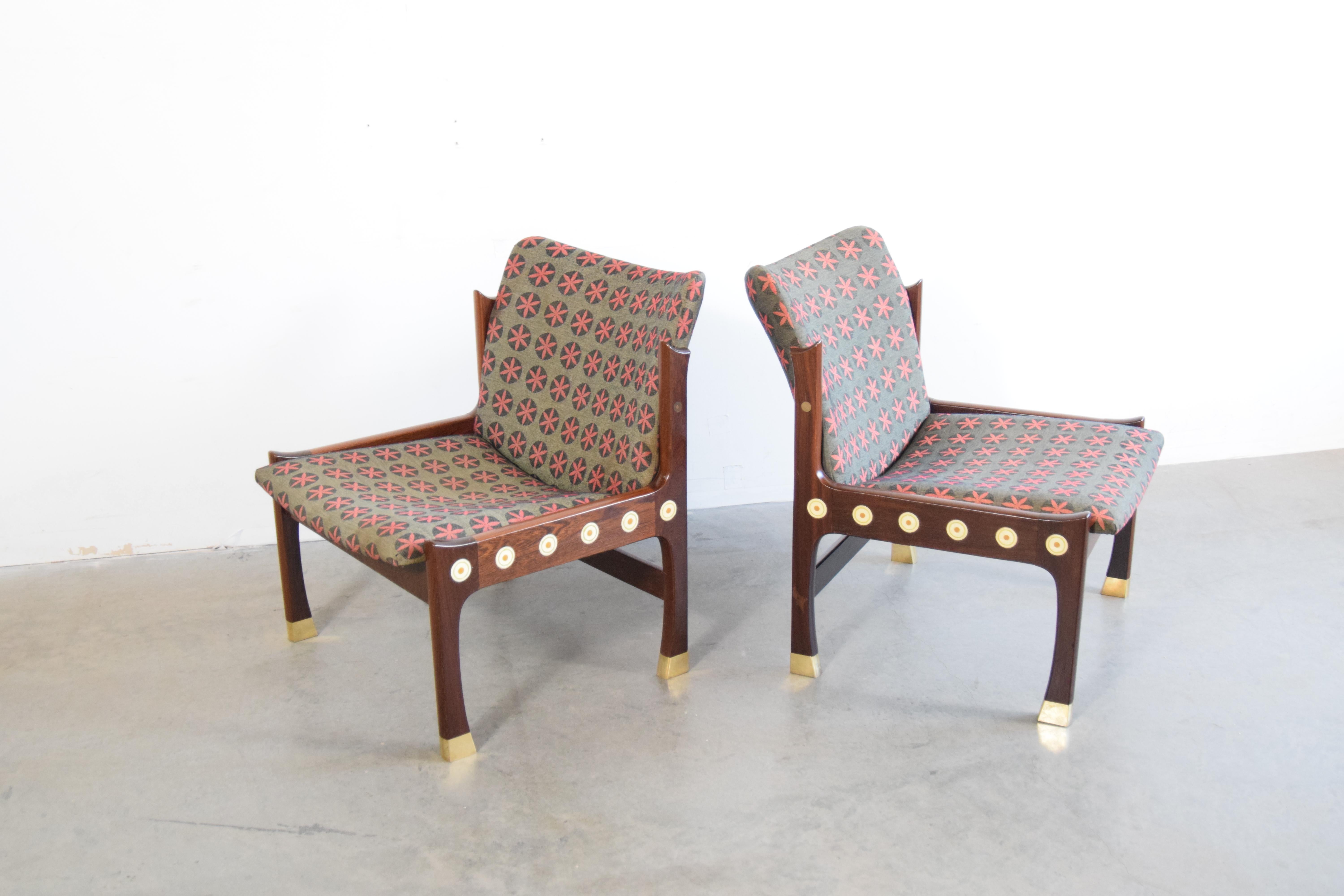 Pair of Kofod-Larsen Megiddo Lounge Chairs in Wenge For Sale 5