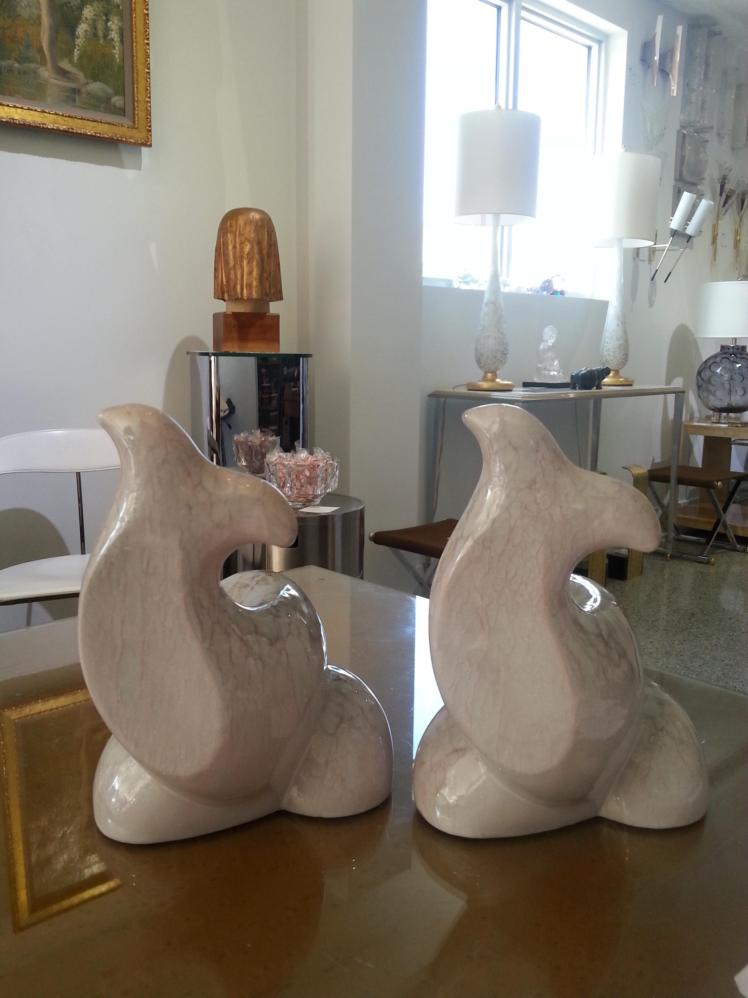 20th Century Pair of Koi Fish Bookends For Sale