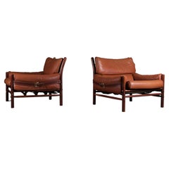 Pair of "Kontiki" Easy Chairs by Arne Norell, 1970s