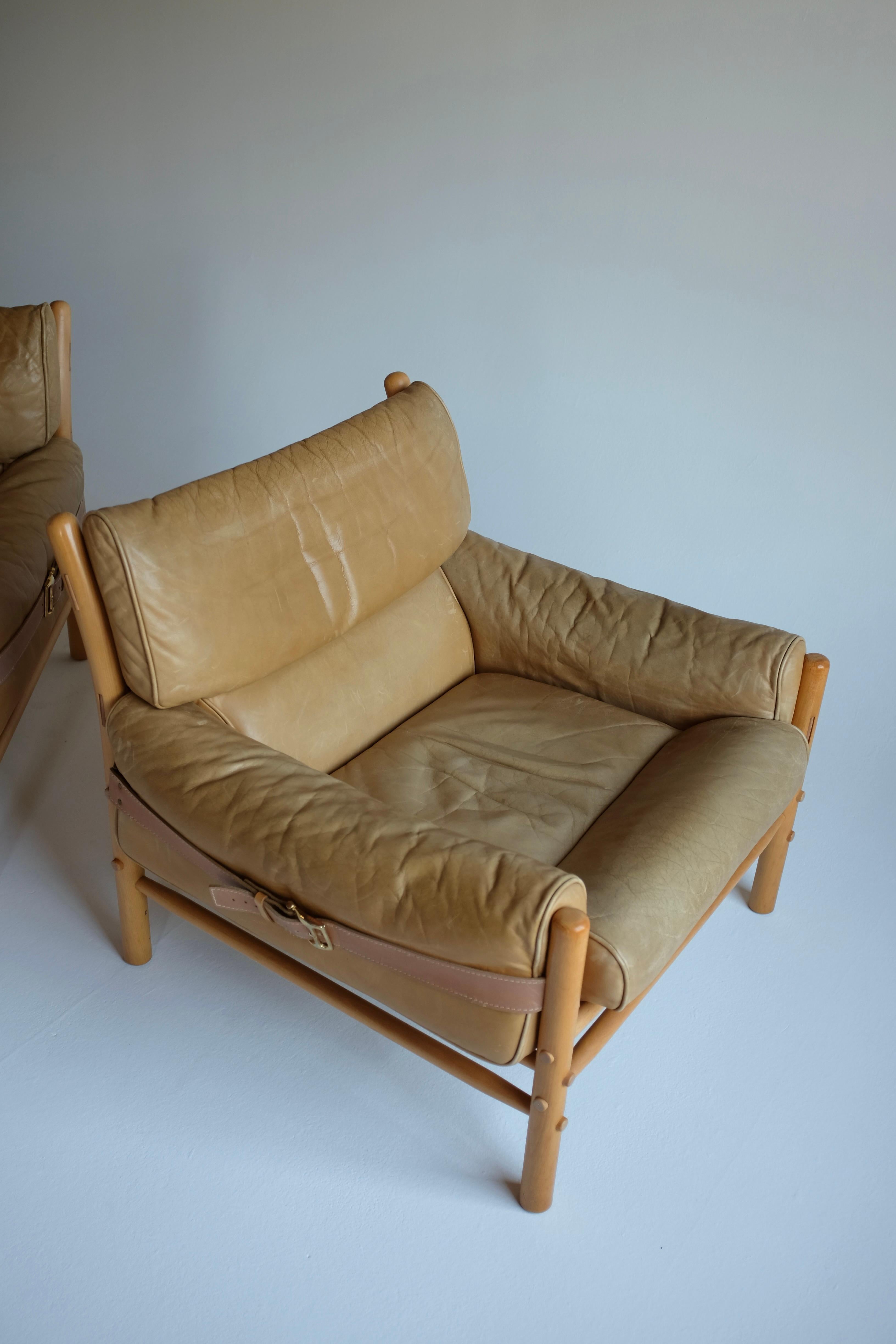 Pair of Kontiki Lounge Chairs by Arne Norell 3