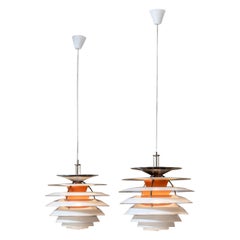 Pair of Kontrast pendants by Poul Henningsen for Louis Poulsen