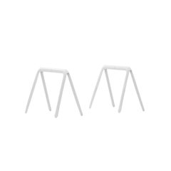 Pair of Koza Trestles in White Glossy by Zieta