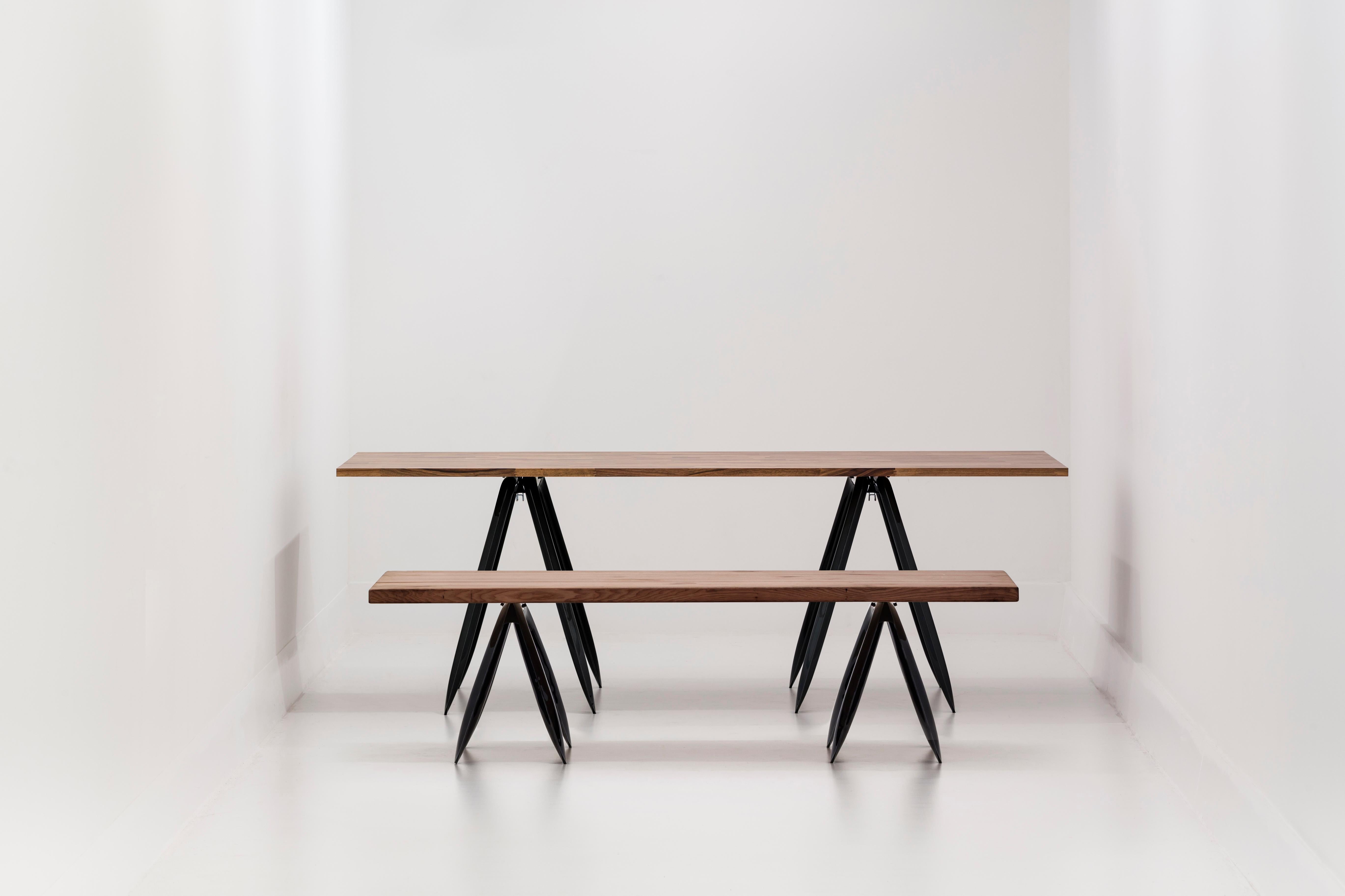 Pair of Kozka Trestles in Black Glossy by Zieta In New Condition For Sale In Geneve, CH