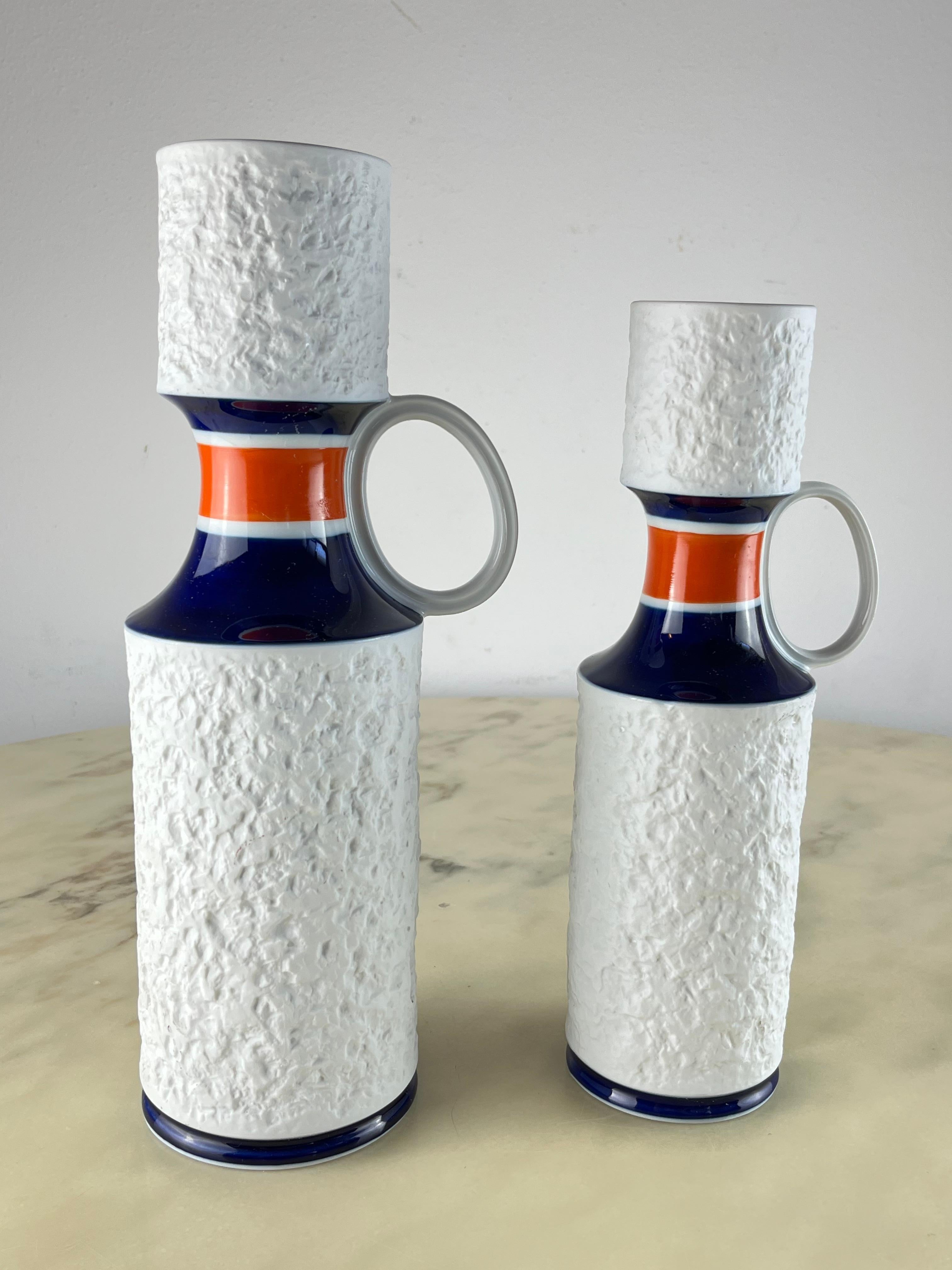 Pair of KPM Biscuit Porcelain Vases, Germany, 1960s For Sale 6