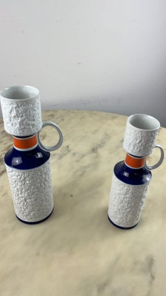 Pair of KPM Biscuit Porcelain Vases, Germany, 1960s