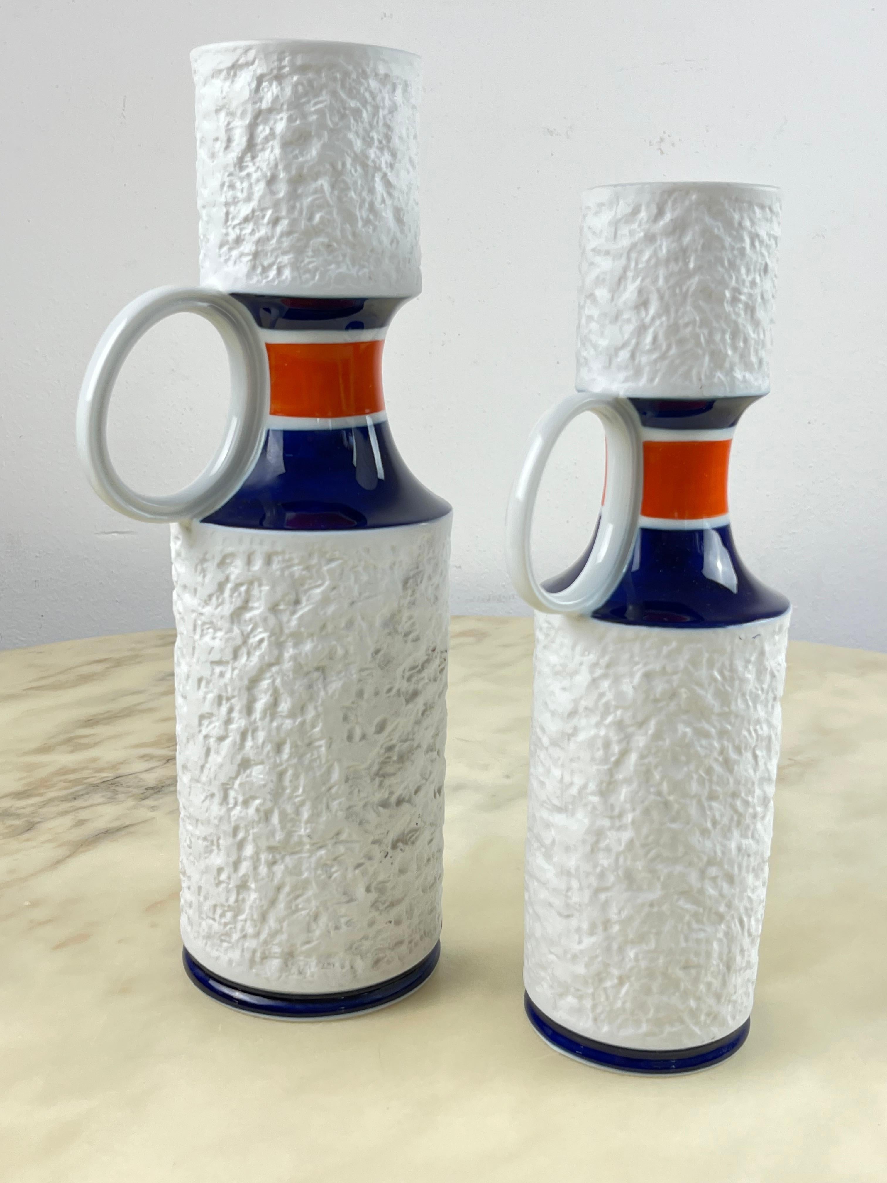 Pair of KPM Biscuit Porcelain Vases, Germany, 1960s For Sale 2