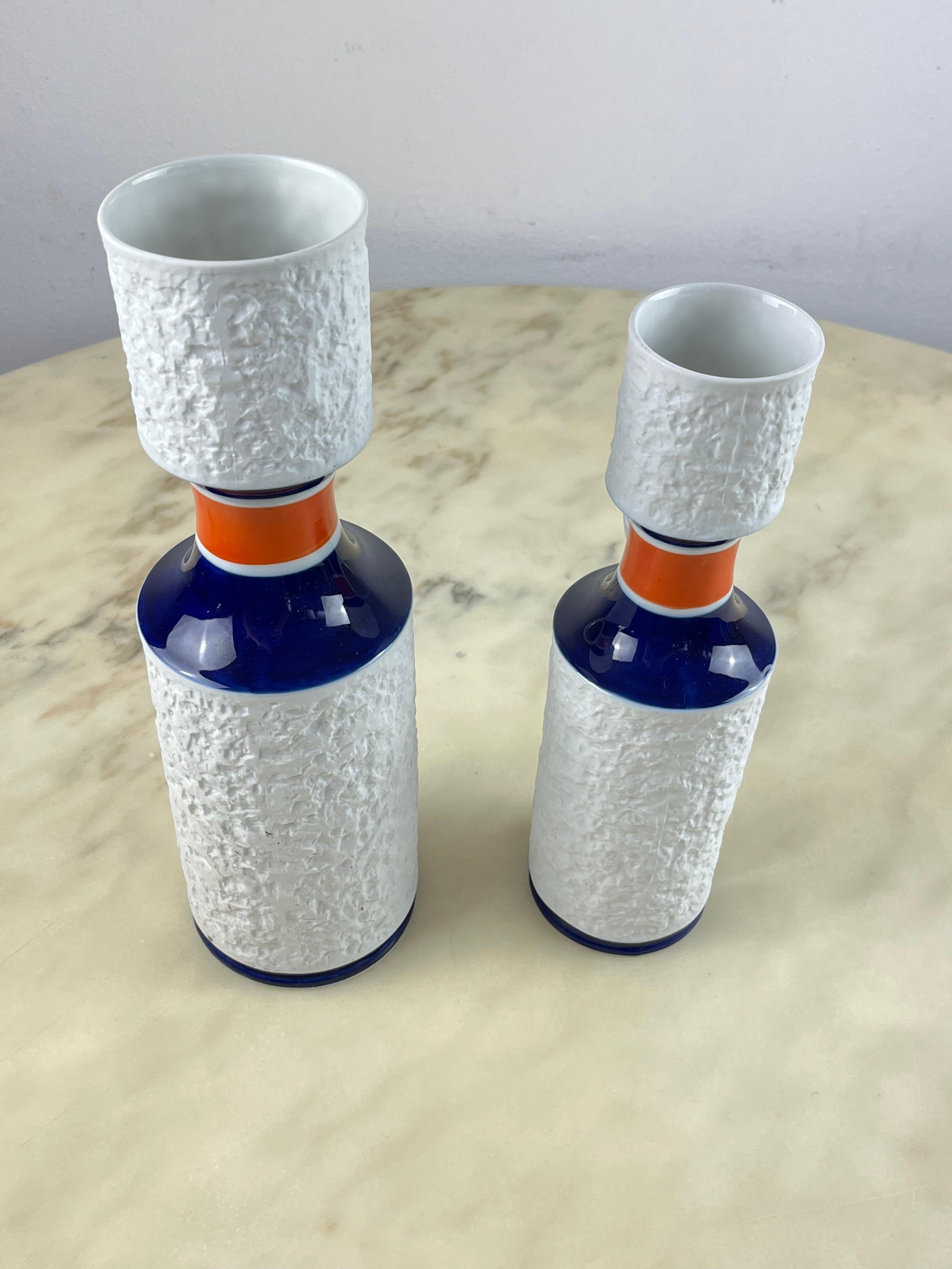 Pair of KPM Biscuit Porcelain Vases, Germany, 1960s For Sale 4