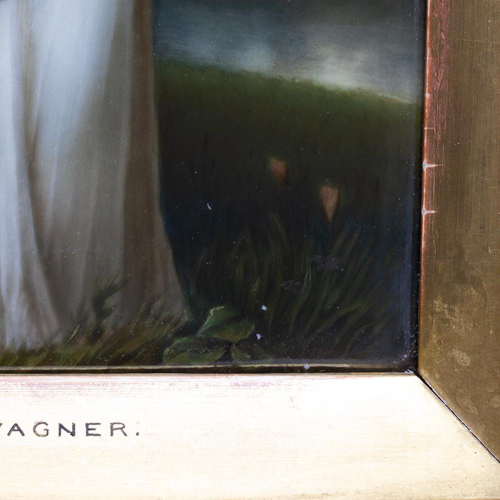 Paire de plaques en porcelaine KPM Franz Wagner signées Mark Wagner 19e siècle en vente 4