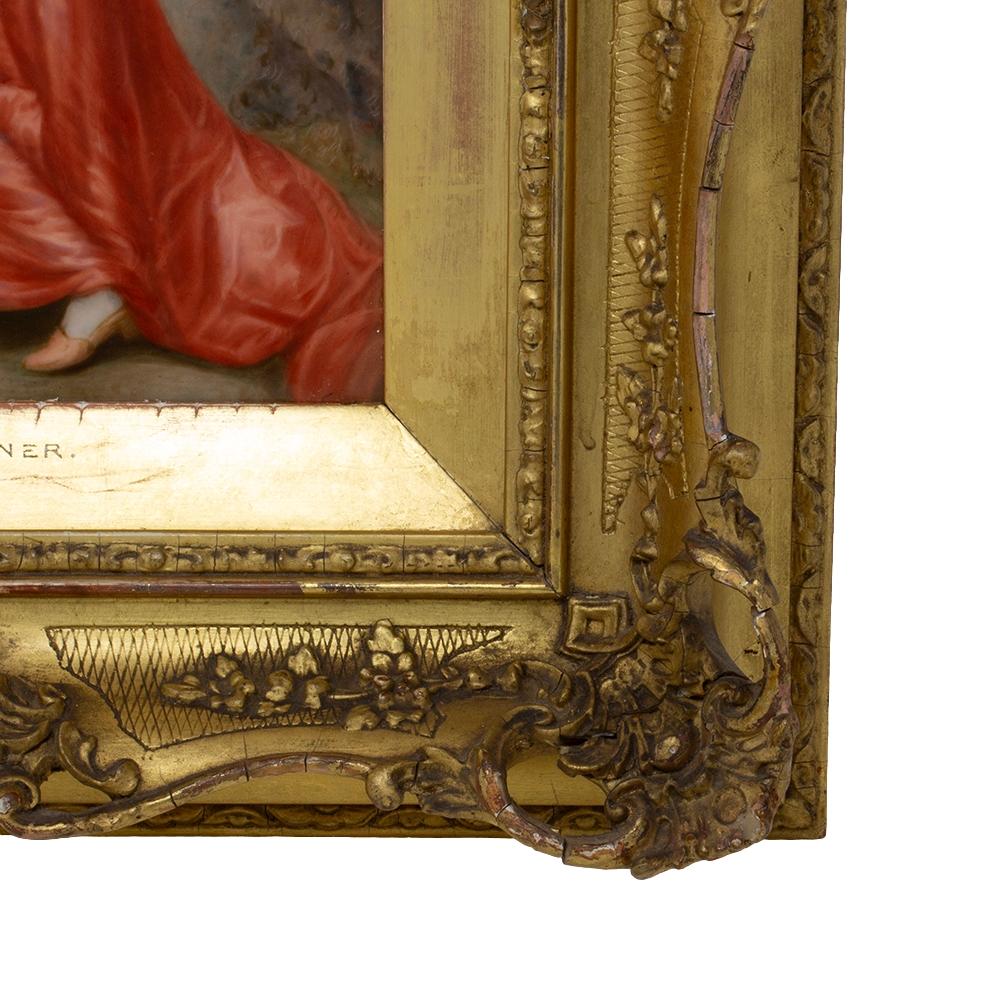 Paire de plaques en porcelaine KPM Franz Wagner signées Mark Wagner 19e siècle en vente 7