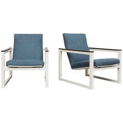 Retro Pair of Kramer or Reijenga Cube Chairs