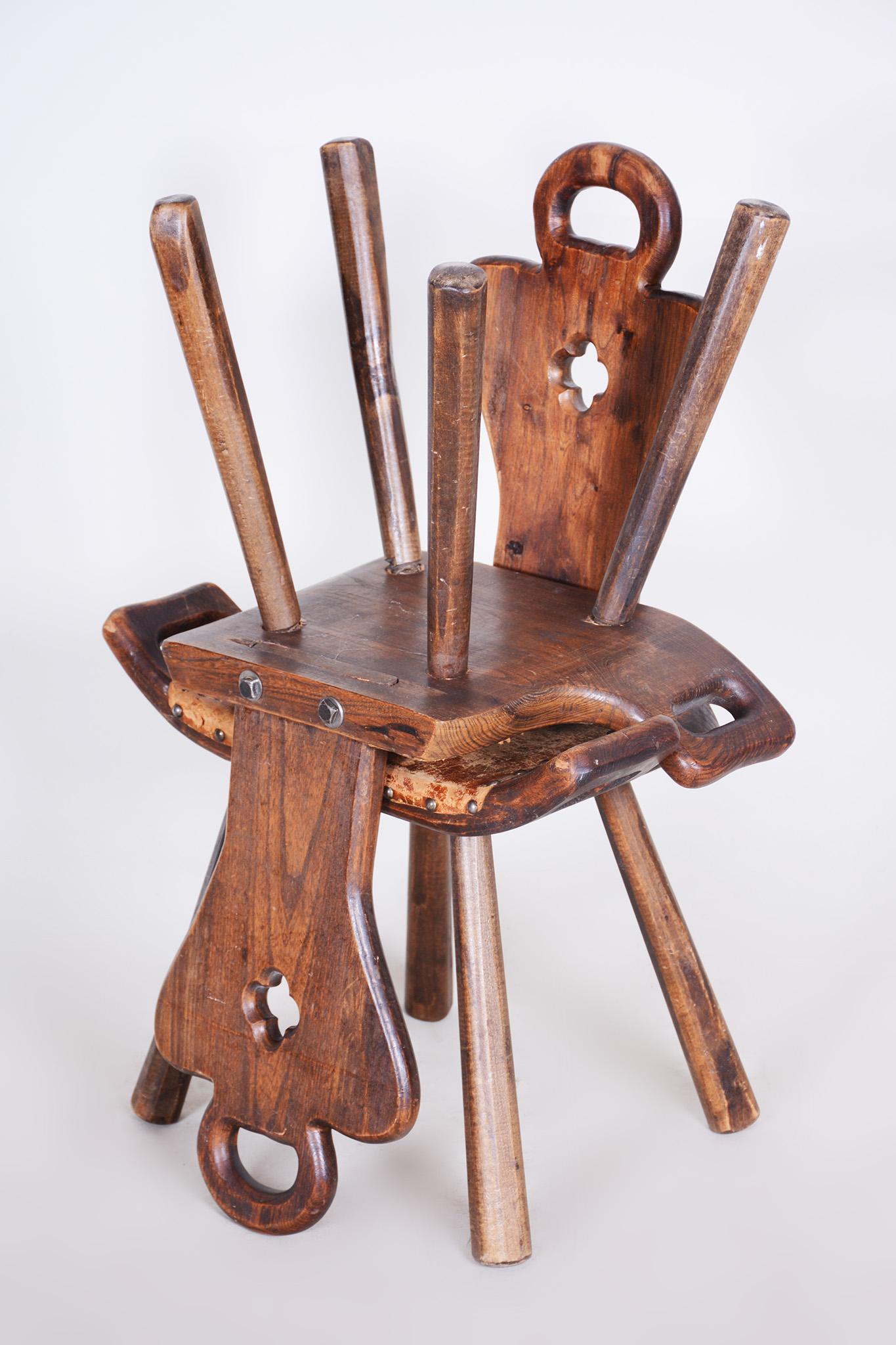 Pair of Krásná Jizba Art Deco Chairs, 1940s Czechia For Sale 10