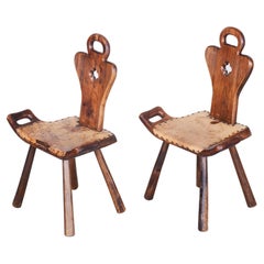 Pair of Krásná Jizba Art Deco Chairs, 1940s Czechia