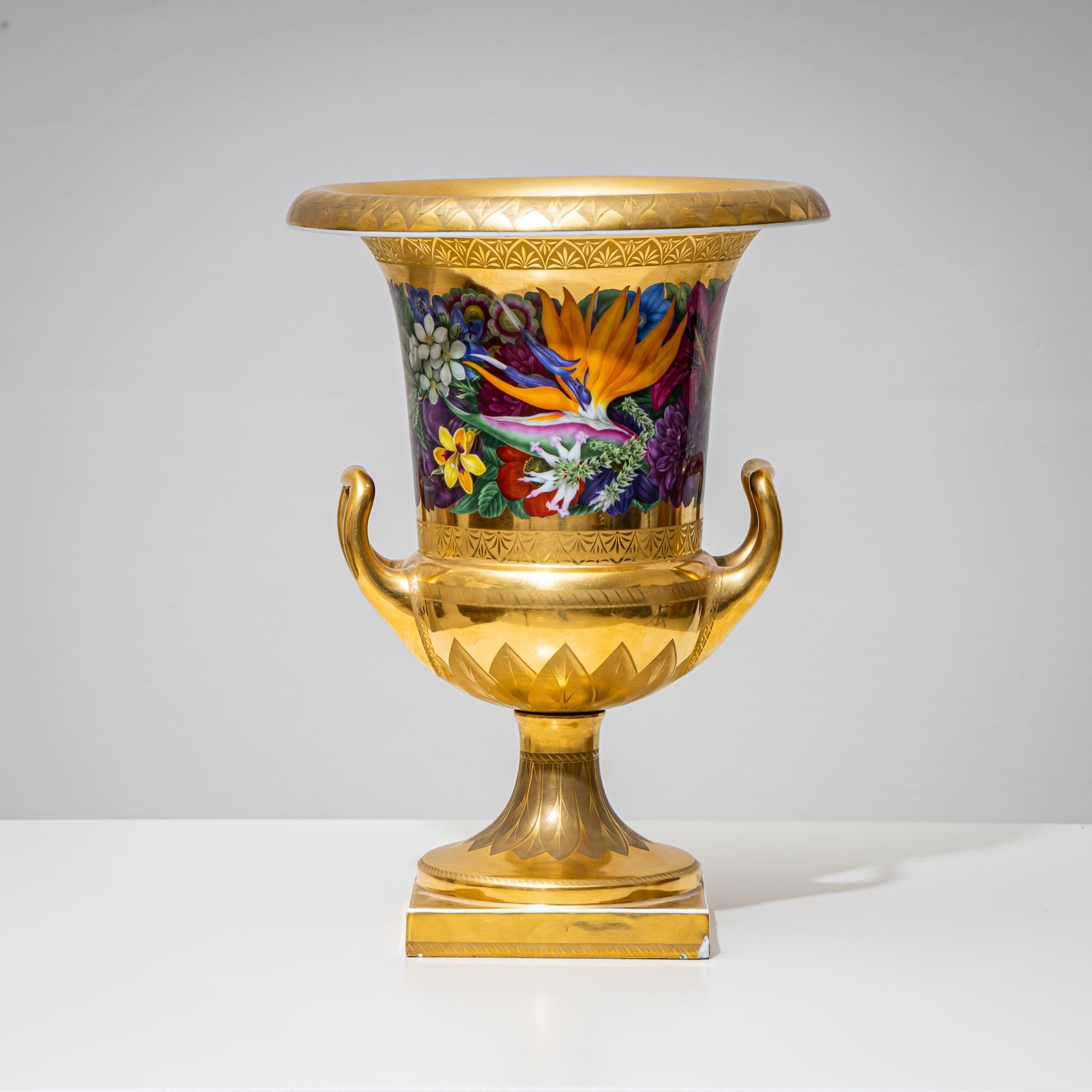 Coppia di vasi Krater w. Decorazioni floreali e di frutta, K.K. Schinkel, KPM, Berlino 1825 in vendita 8