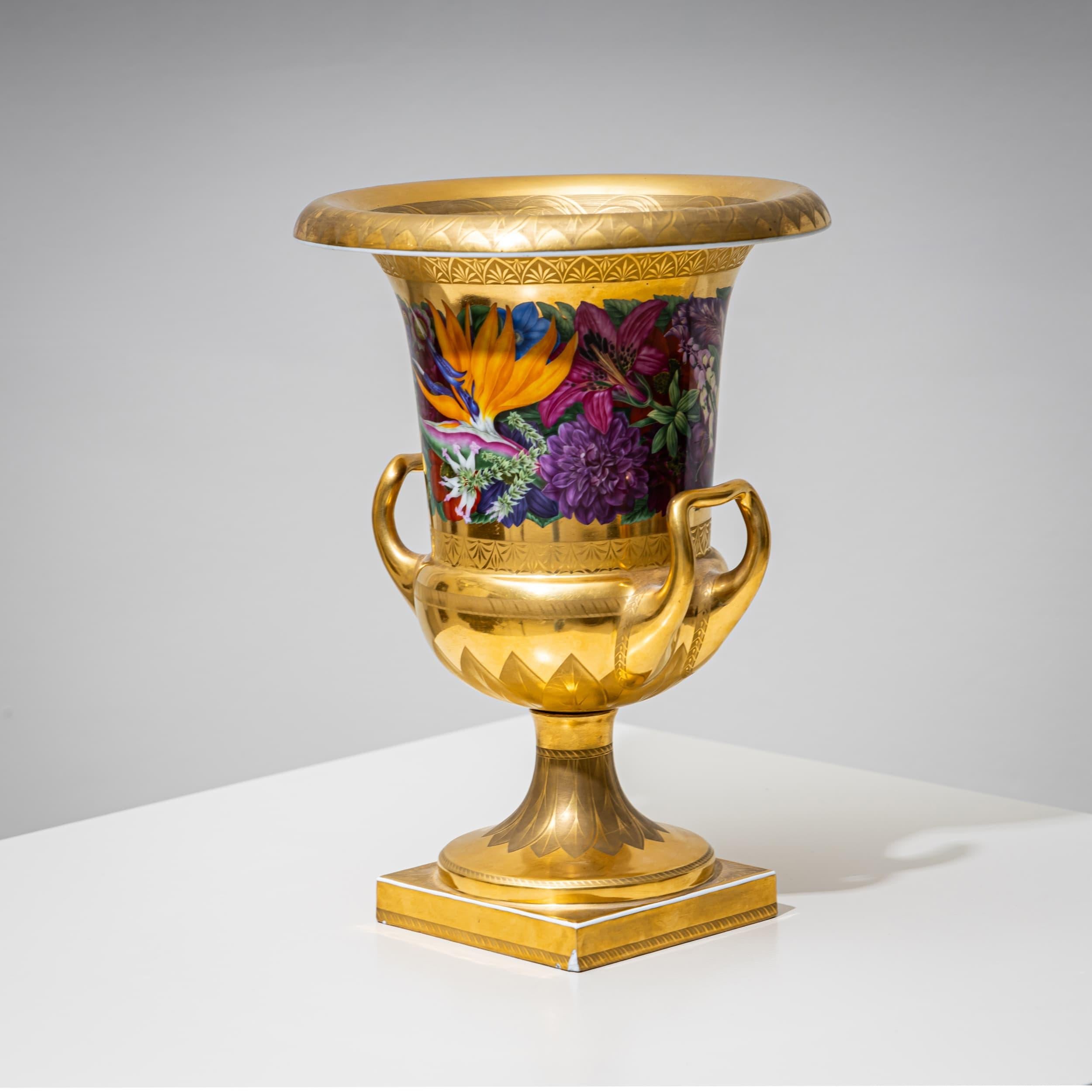 Coppia di vasi Krater w. Decorazioni floreali e di frutta, K.K. Schinkel, KPM, Berlino 1825 in vendita 9