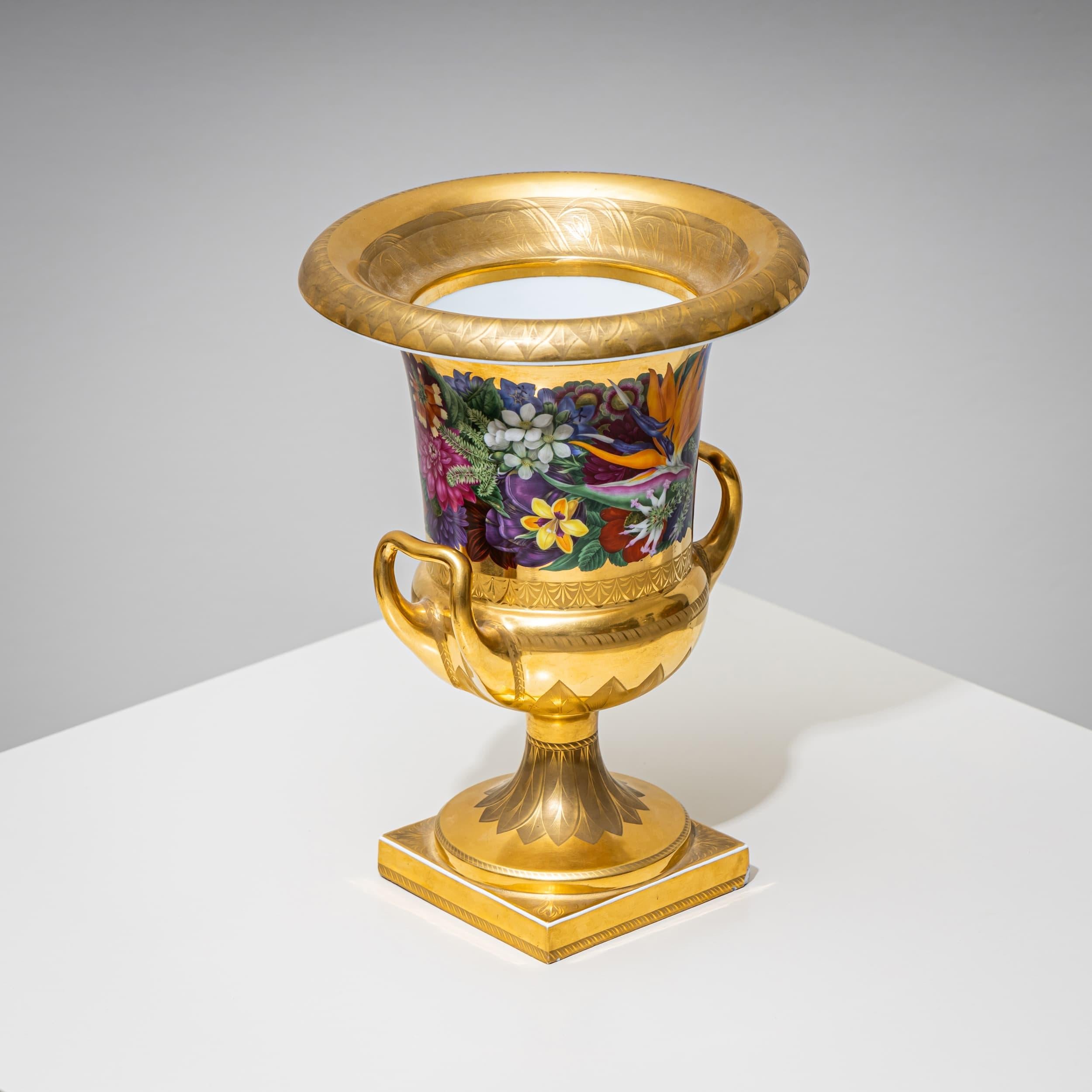 Coppia di vasi Krater w. Decorazioni floreali e di frutta, K.K. Schinkel, KPM, Berlino 1825 in vendita 10