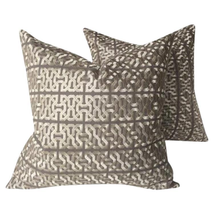 Coppia di cuscini Kravet Couture Barbara Barry Ceylon Key