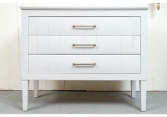 Pair Of Kreiss Furniture Light Grey Custom Painted Credenzas
