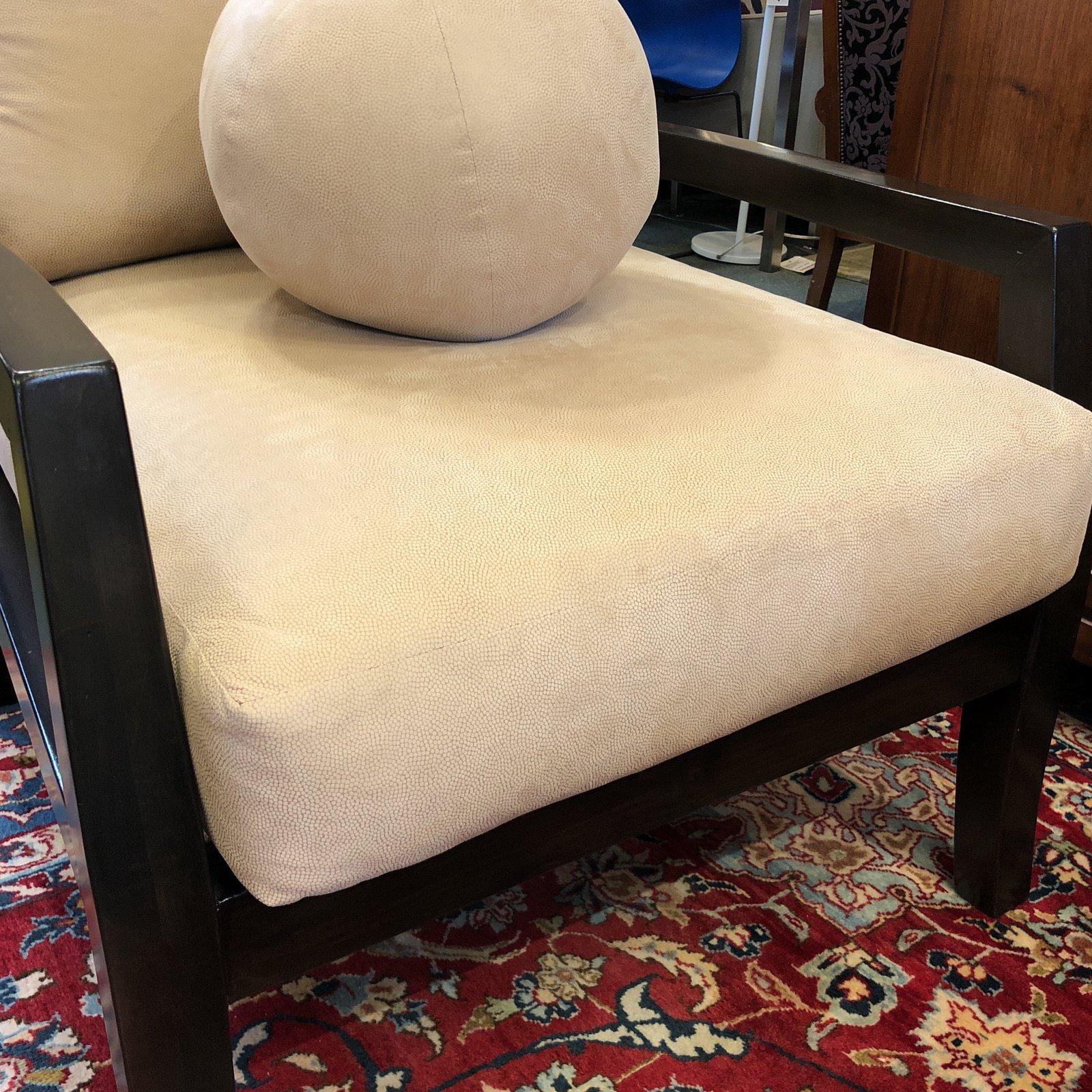 American Pair of Kreiss Suede Lounge Chairs For Sale