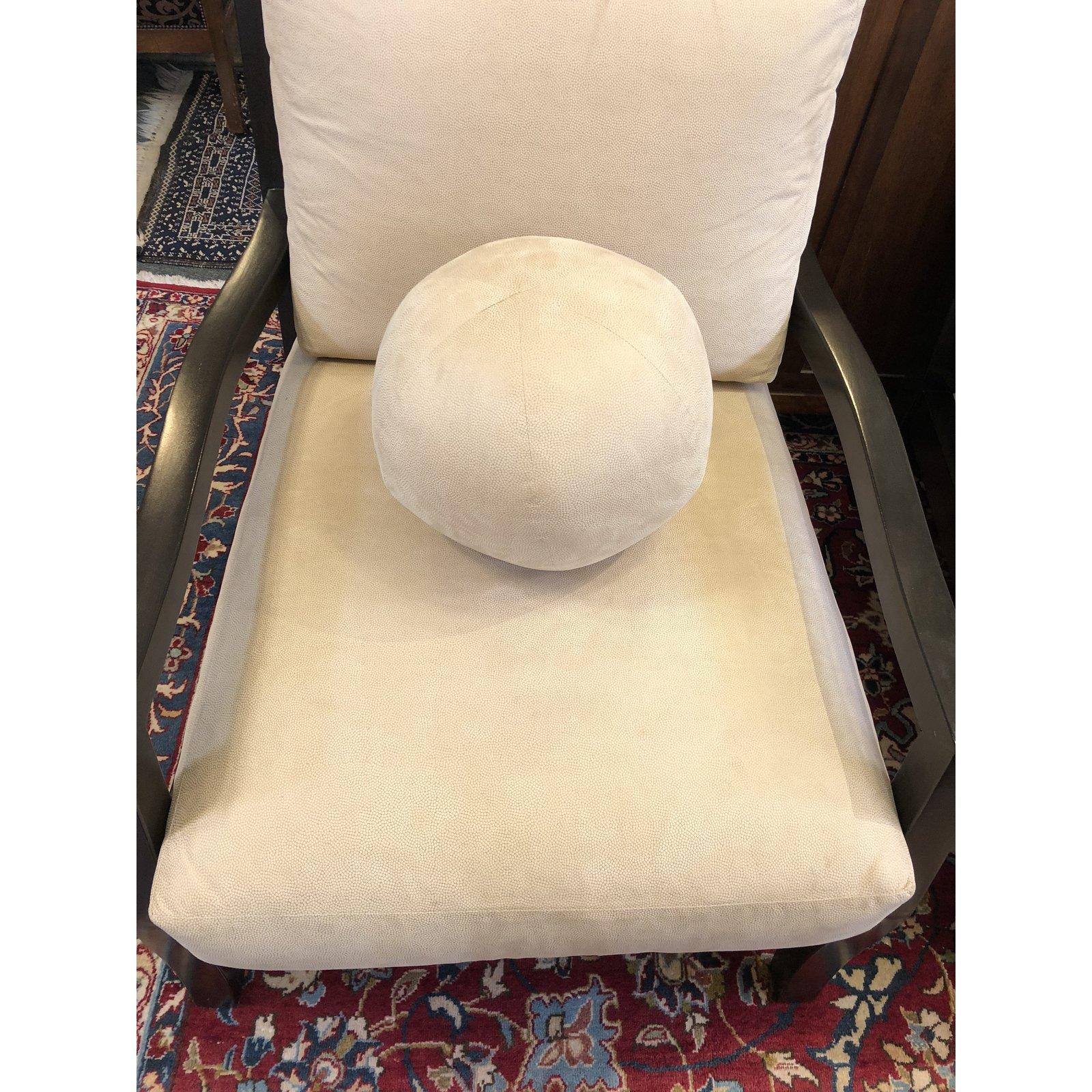 Pair of Kreiss Suede Lounge Chairs In Good Condition For Sale In San Francisco, CA