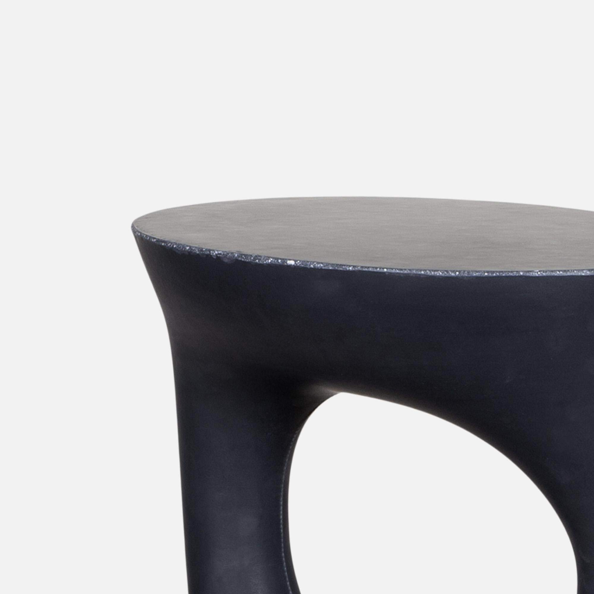 Pair of Kreten Nesting Tables, Accent Tables in Black from Souda, Made to Order In New Condition For Sale In Brooklyn, NY