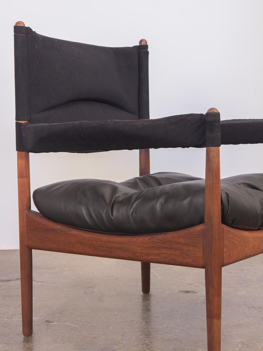Danish Pair of Kristian Vedel High-Back Modus Lounge Chairs For Sale