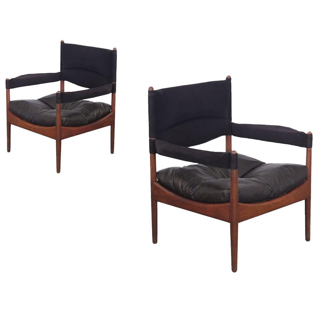 Paire de chaises longues Modus à haut dossier, Kristian Vedel
